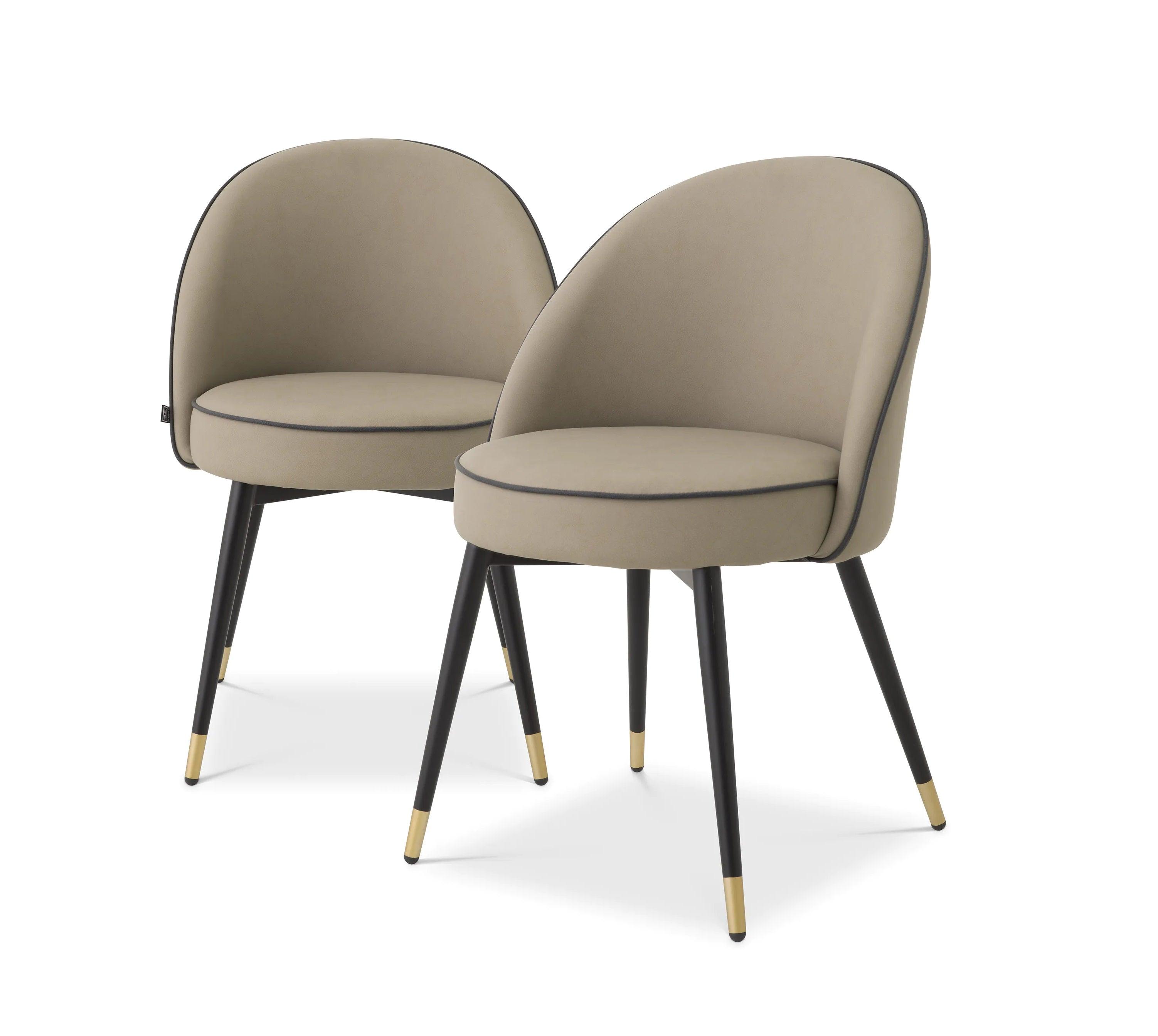 Zestaw krzeseł COOPER beżowa ekoskóra Eichholtz Eye on Design