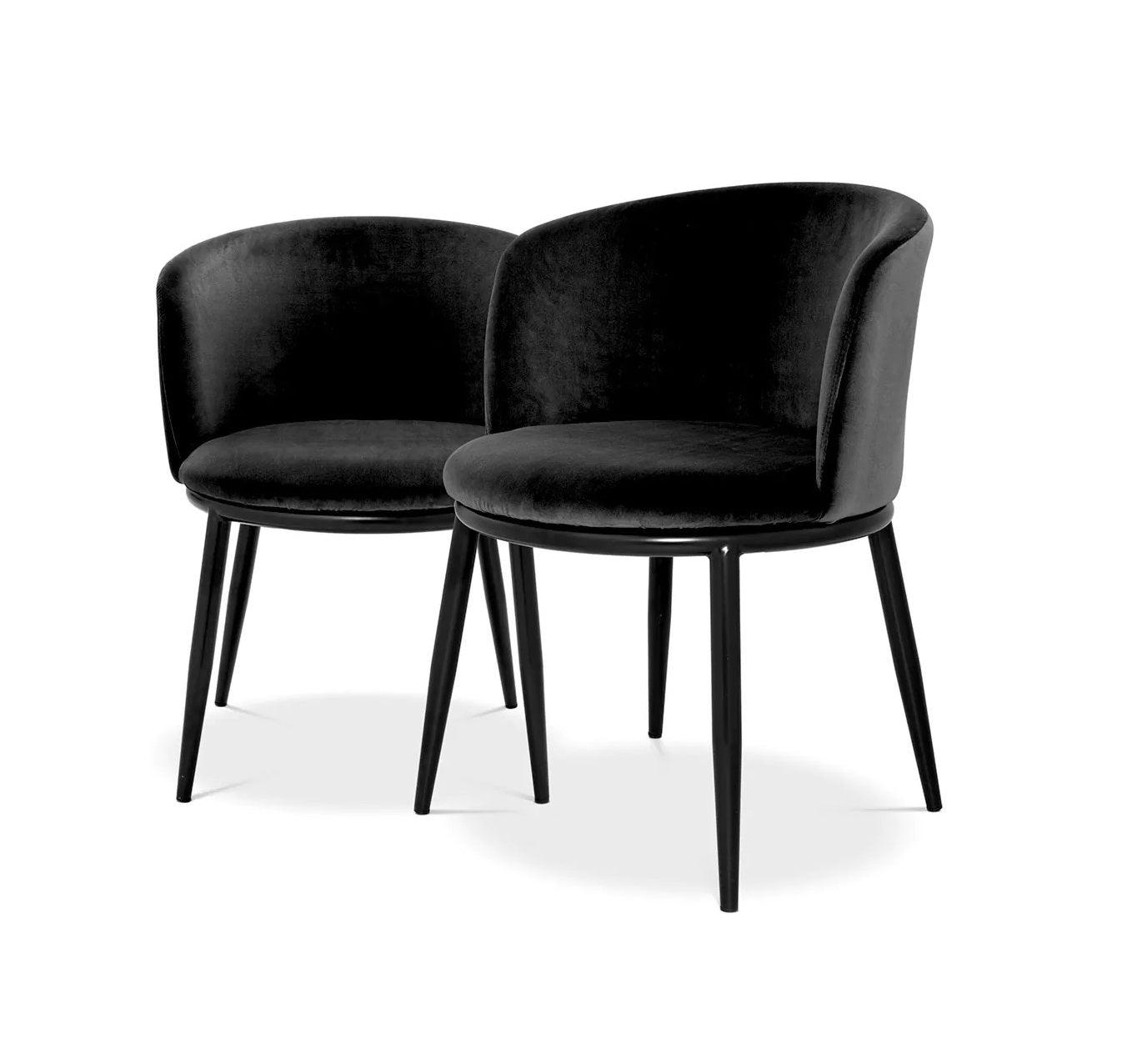 Zestaw krzeseł FILMORE czarny Eichholtz Eye on Design