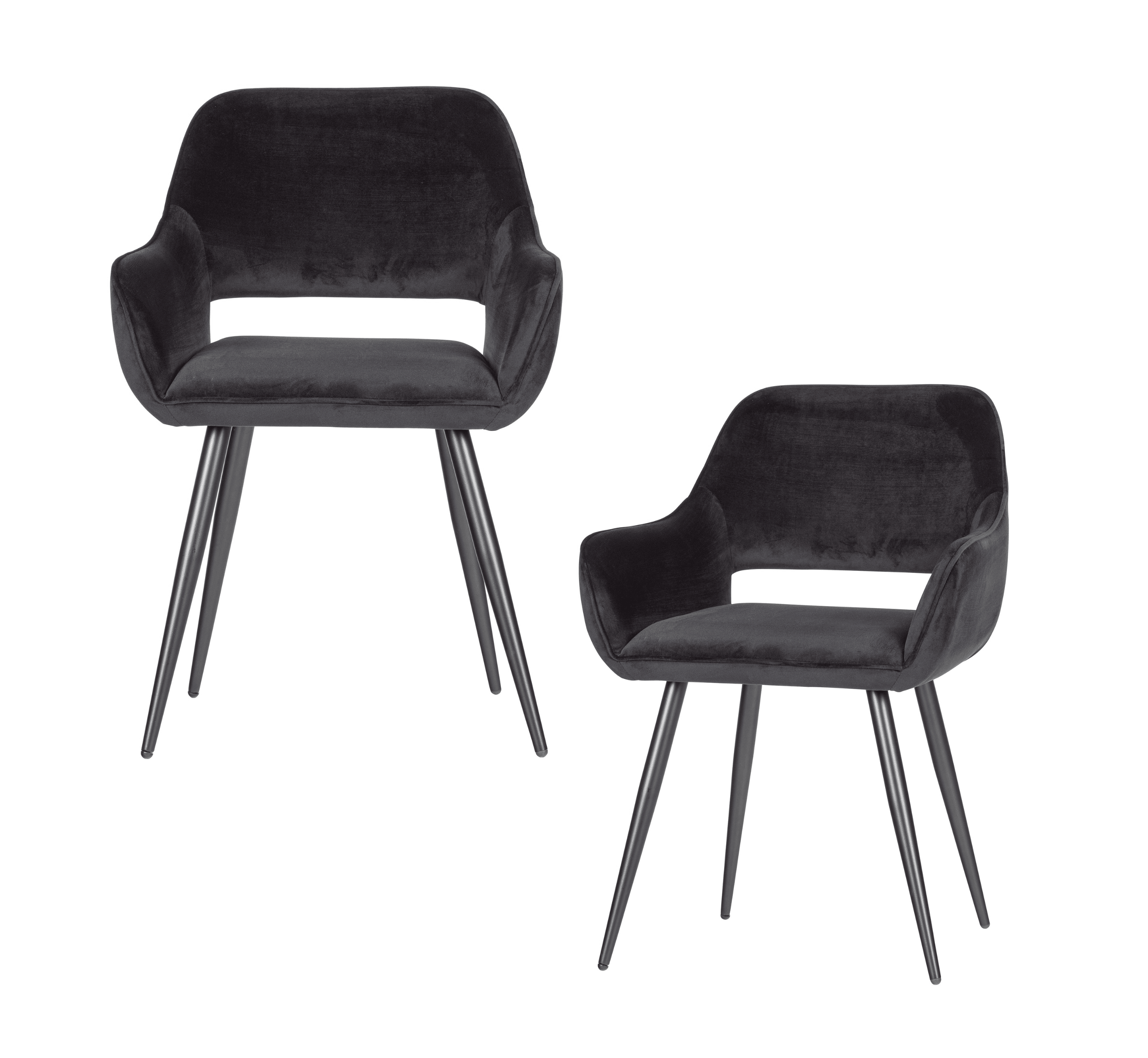 Zestaw krzeseł JELLE czarny Woood Eye on Design