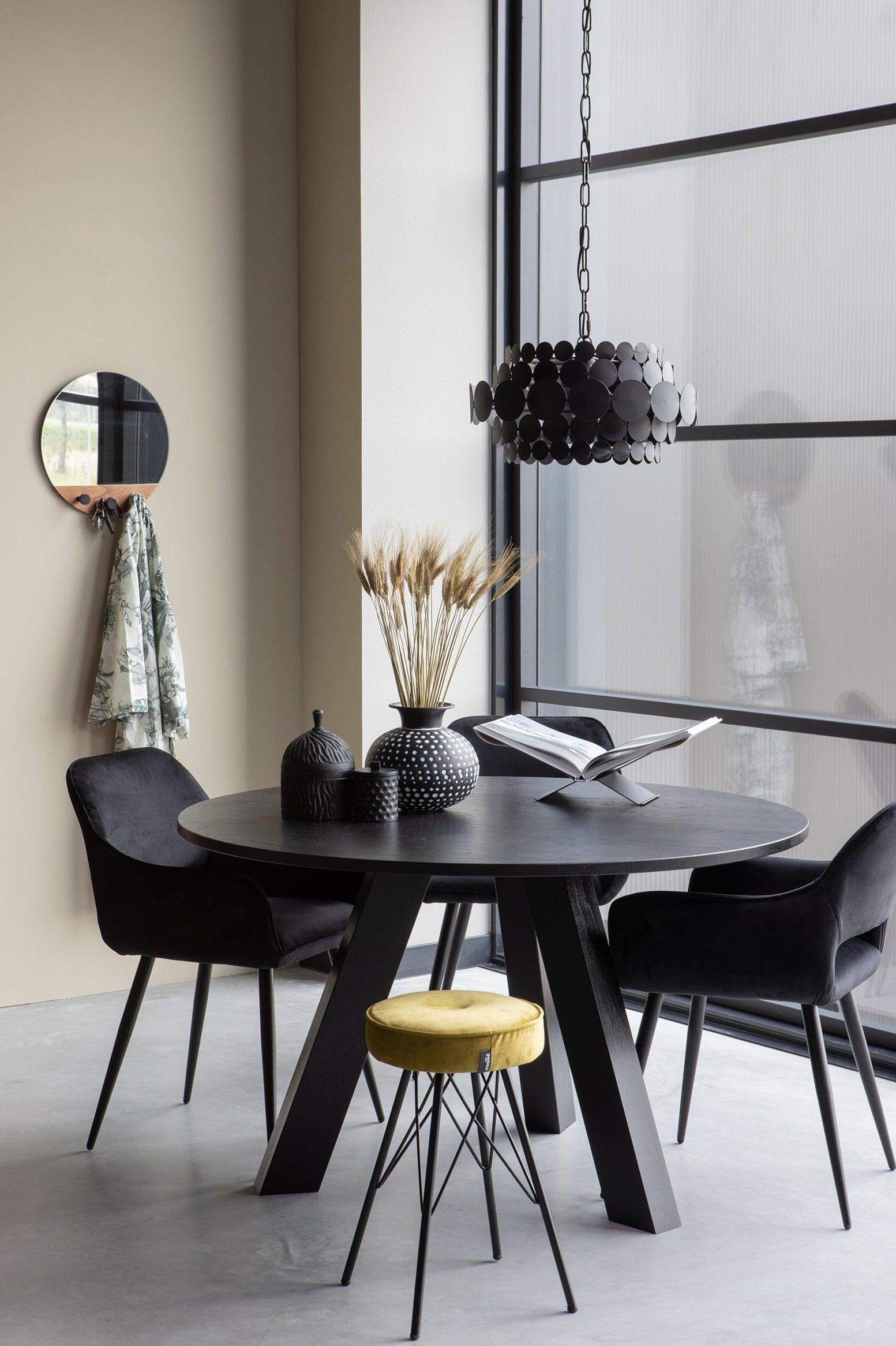 Zestaw krzeseł JELLE czarny Woood Eye on Design