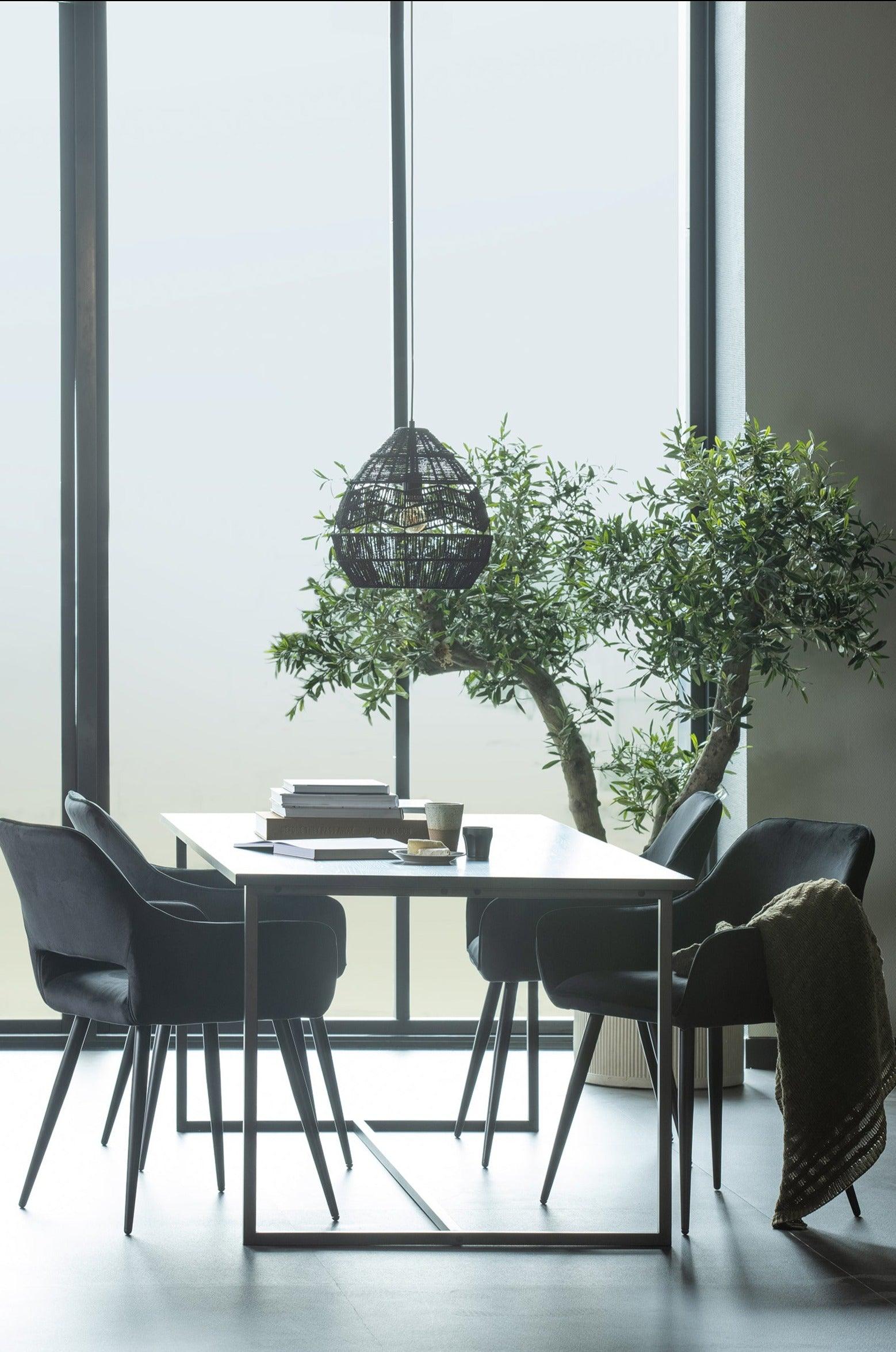 Zestaw krzeseł JELLE czarny Woood Eye on Design