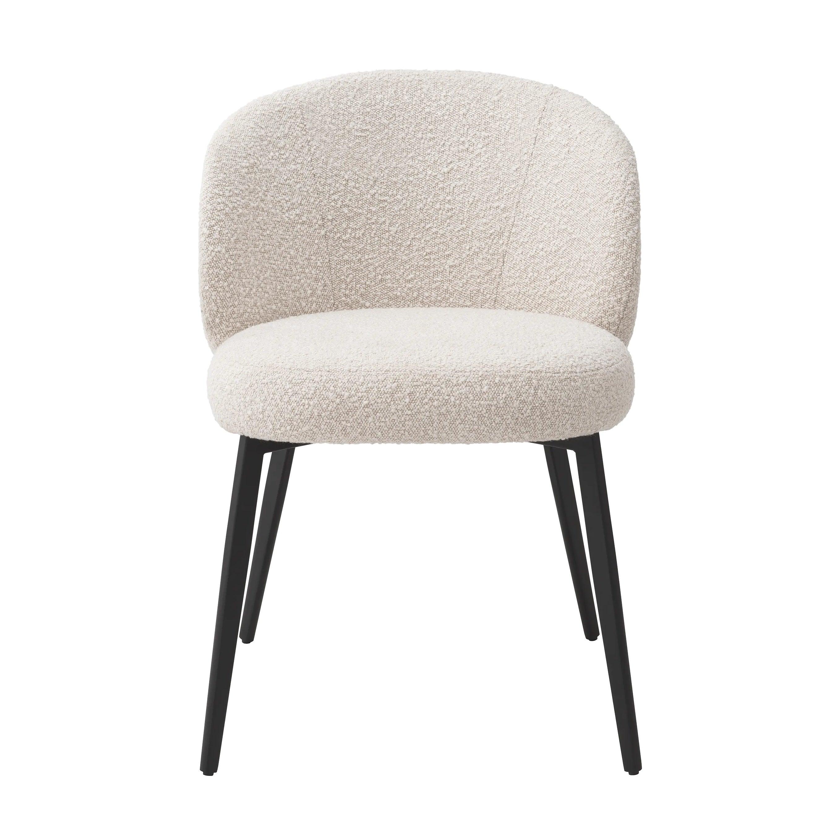 Zestaw krzeseł w tkaninie boucle LLOYD kremowy Eichholtz Eye on Design