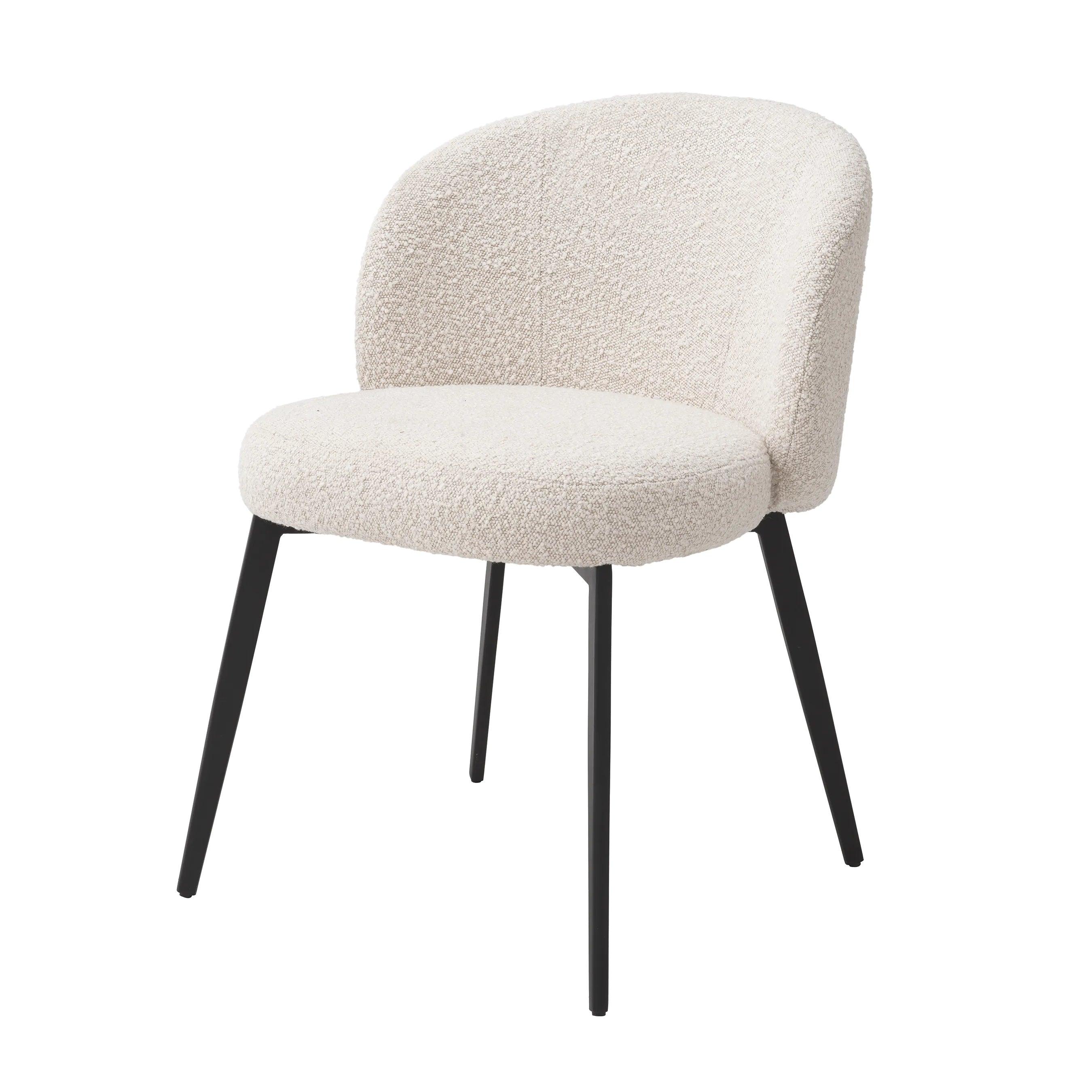 Zestaw krzeseł w tkaninie boucle LLOYD kremowy Eichholtz Eye on Design