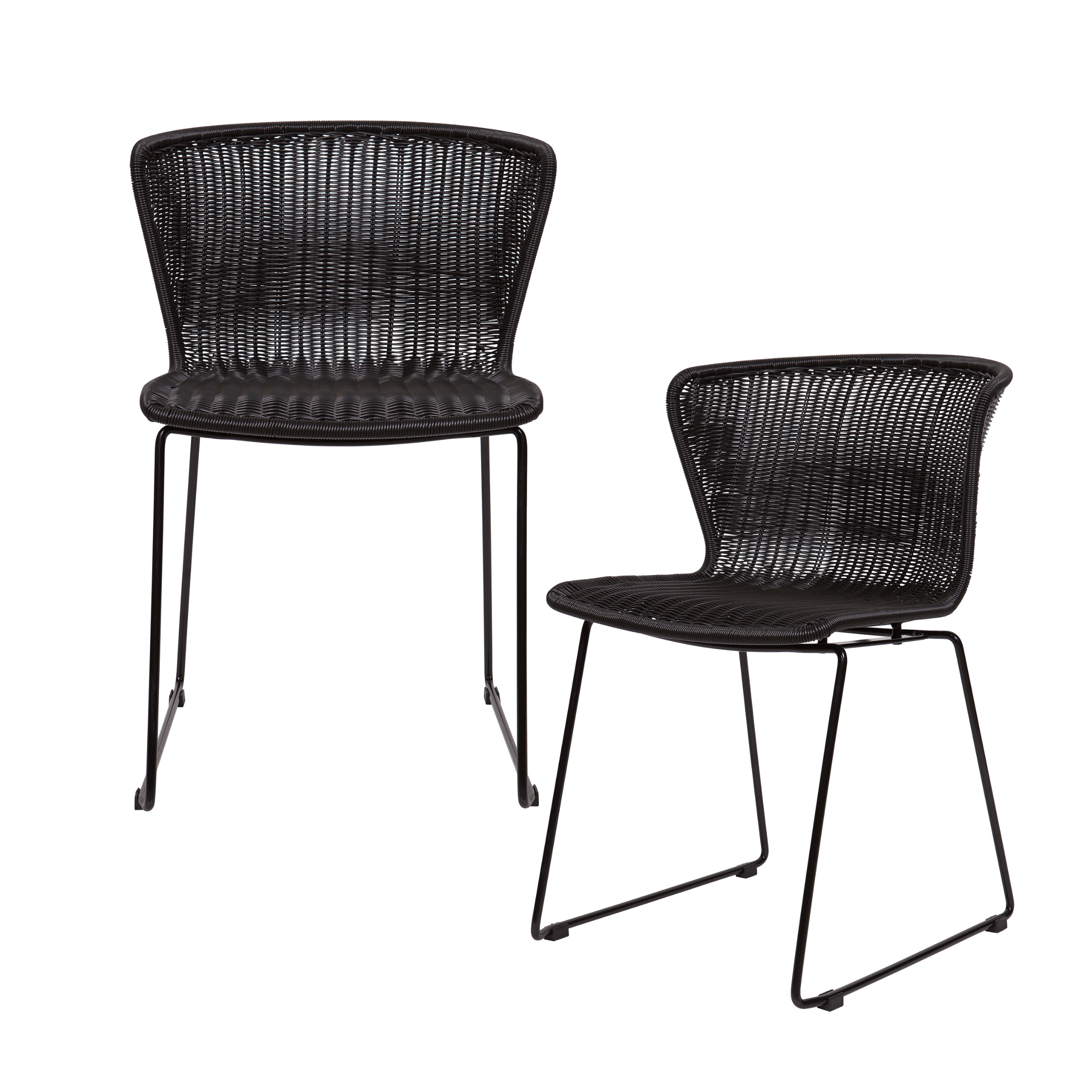 Zestaw krzeseł WINGS czarny Woood Eye on Design