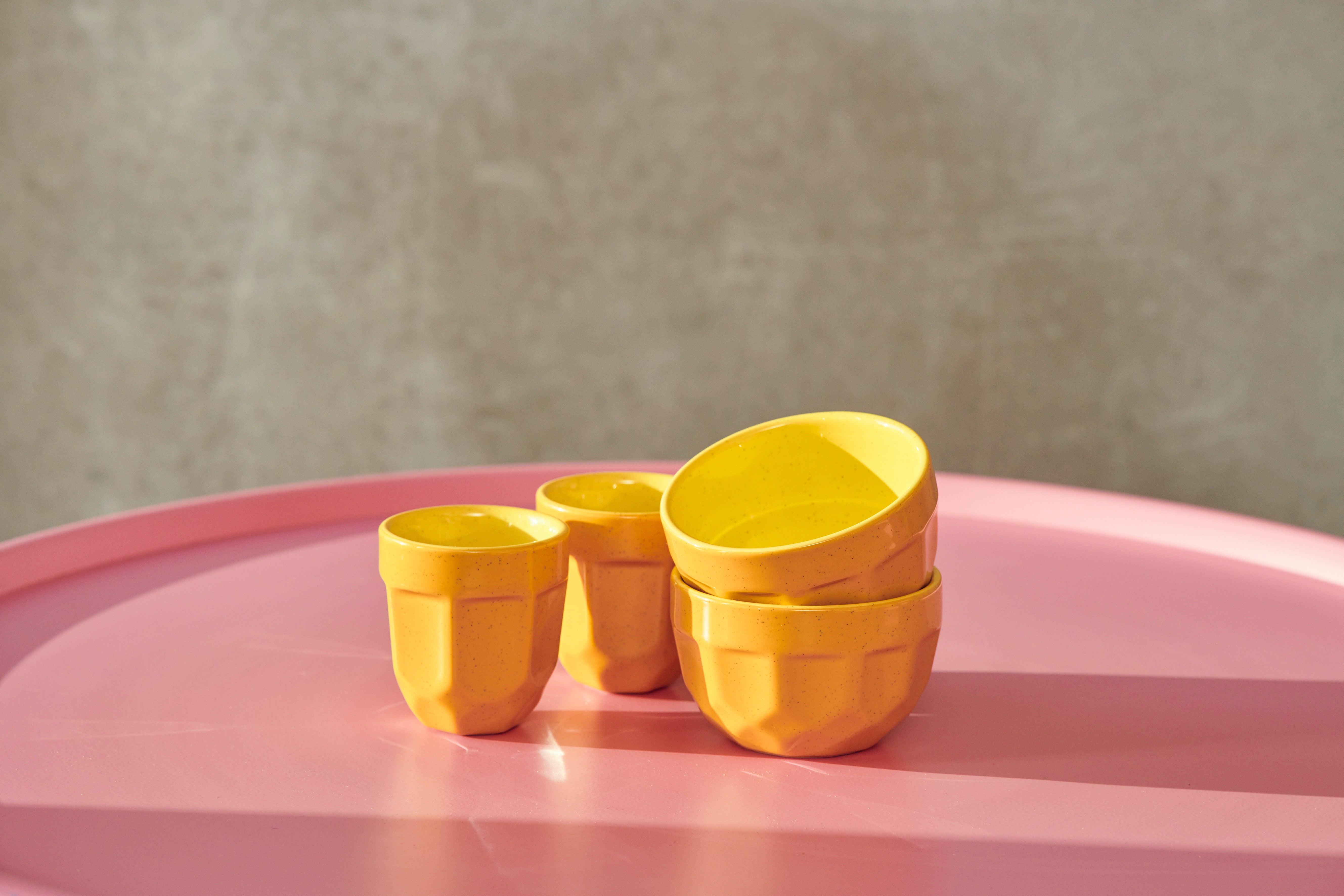 Zestaw kubków CAPPUCCINO kolorowy Pols Potten Eye on Design