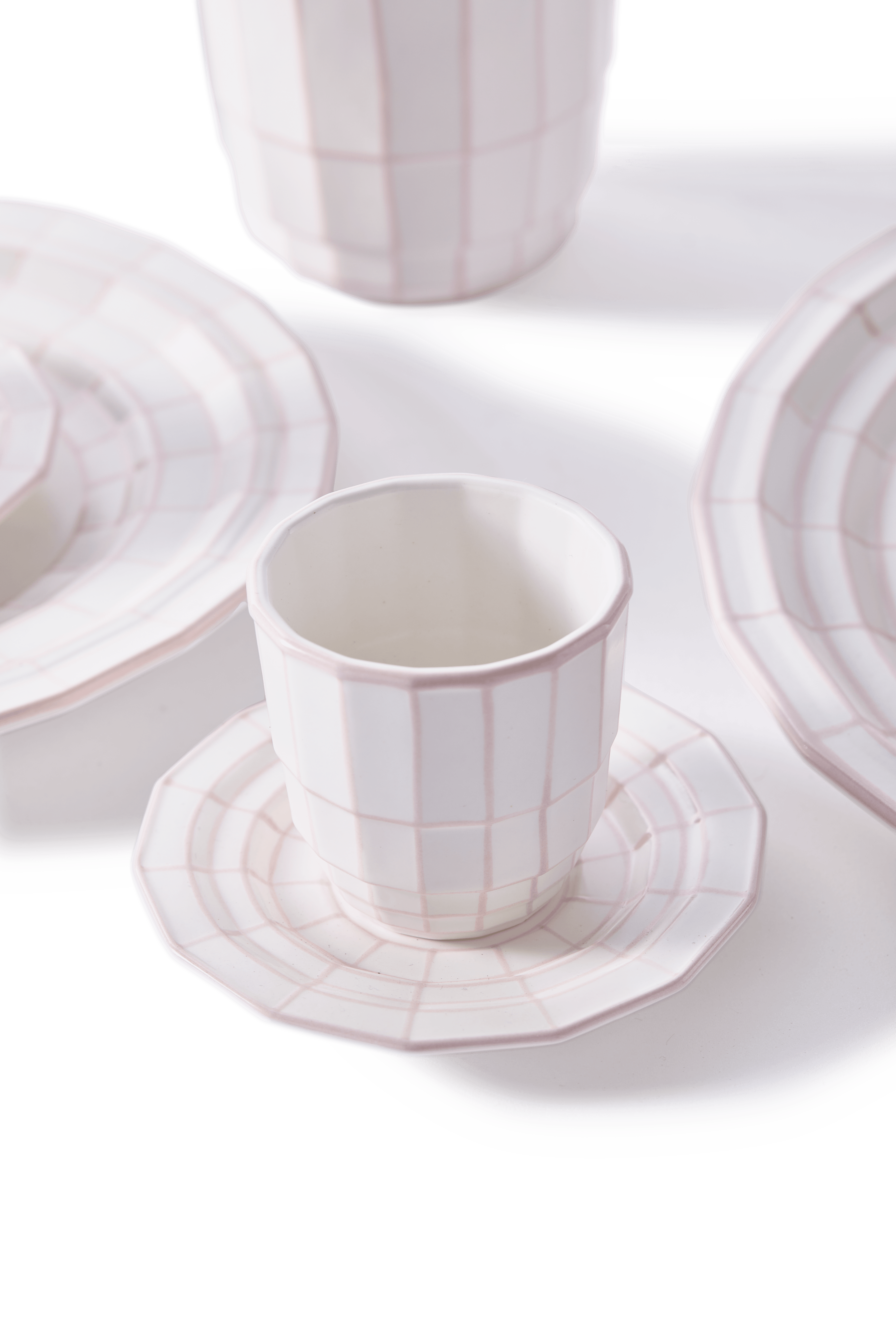 Zestaw kubków DIGI jasnoróżowy Pols Potten Eye on Design