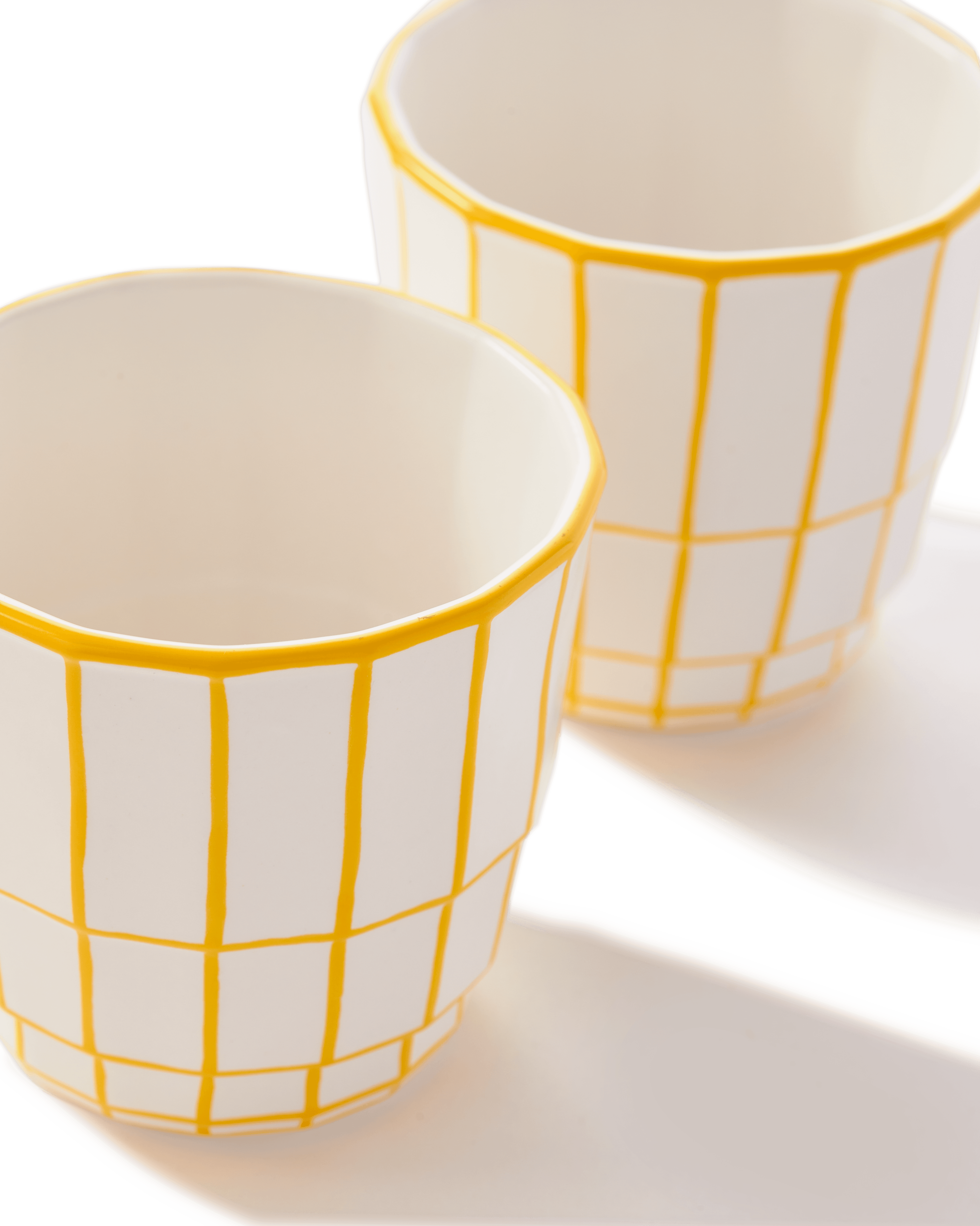 Zestaw kubków DIGI żółty Pols Potten Eye on Design