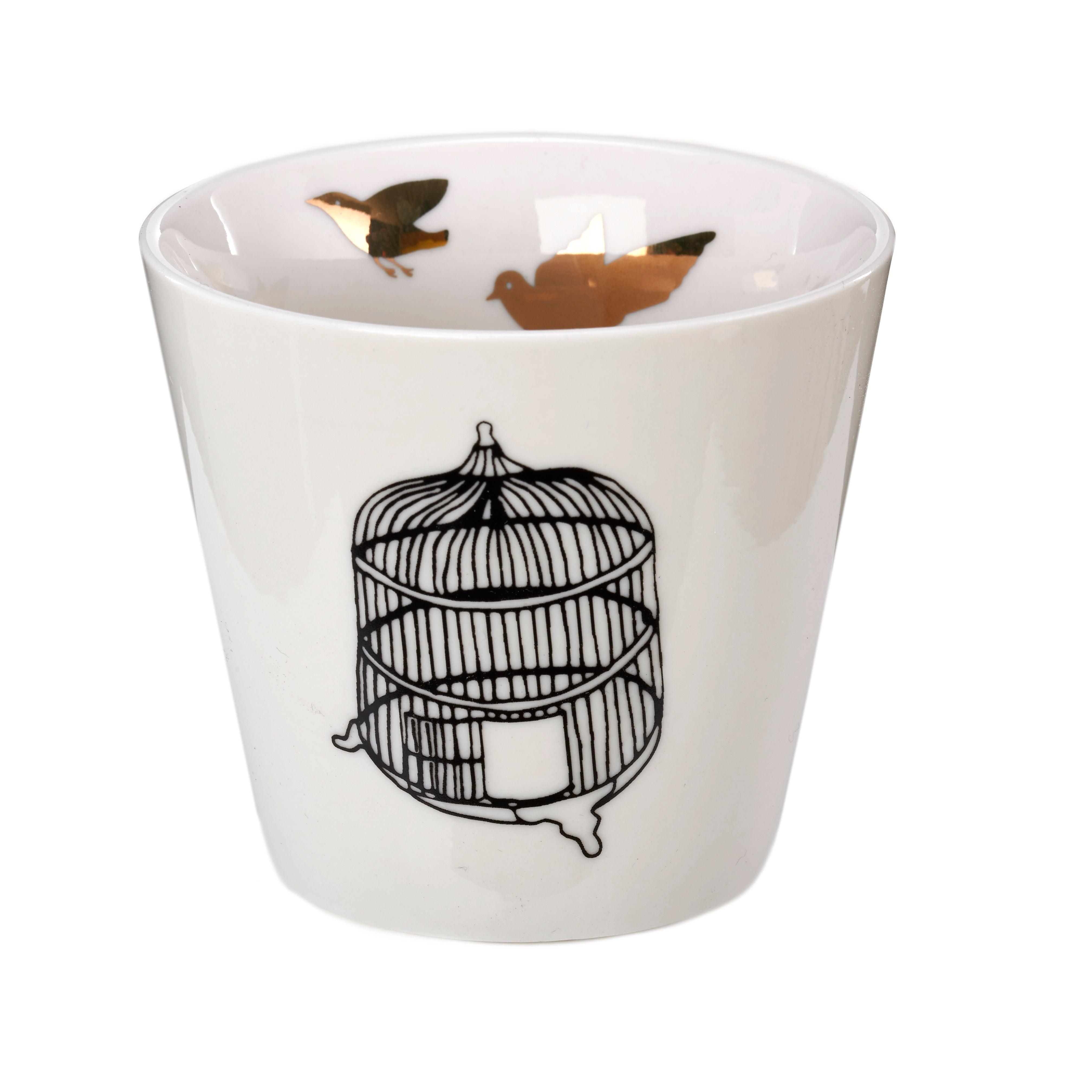 Zestaw kubków FREEDOM BIRDS biała porcelana Pols Potten Eye on Design