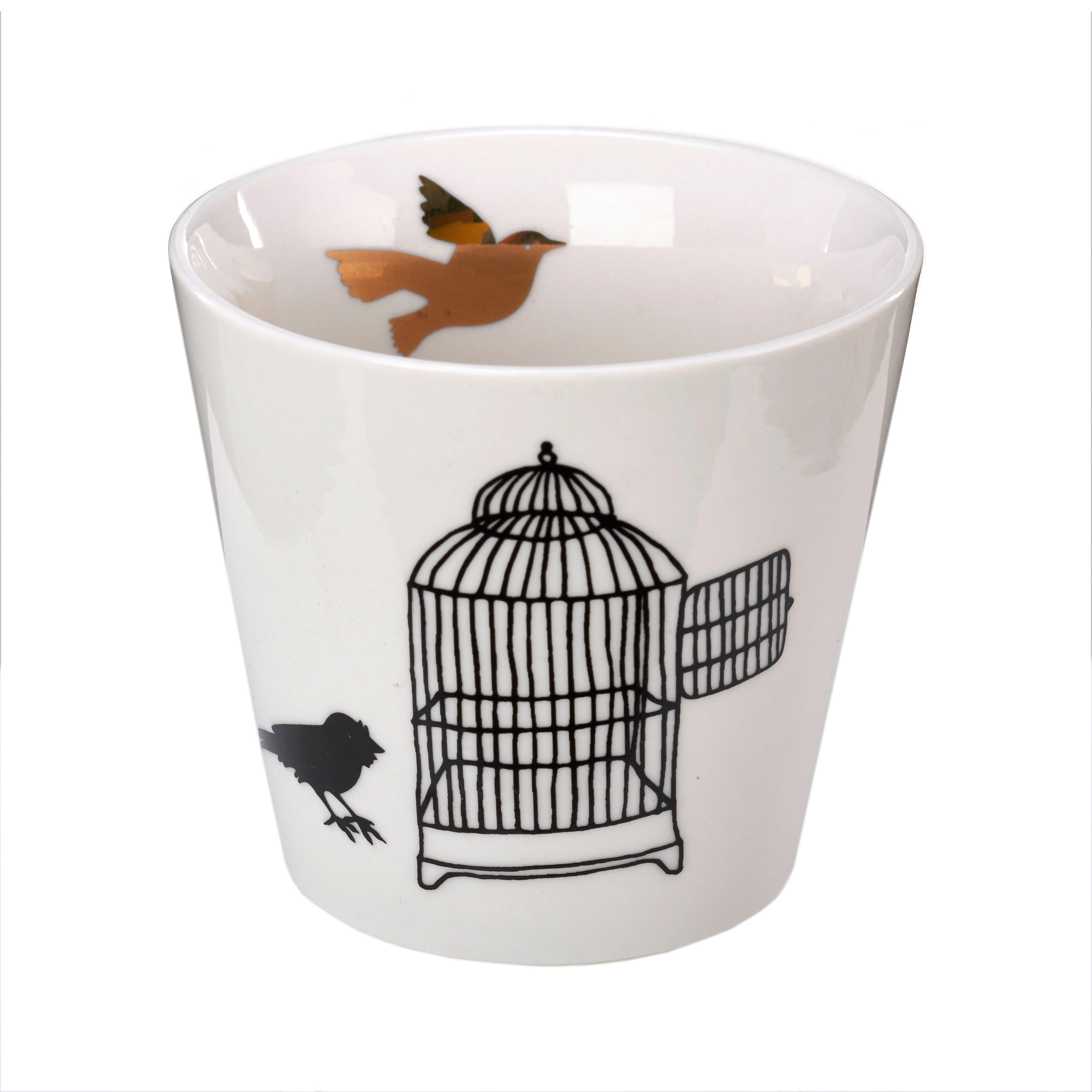 Zestaw kubków FREEDOM BIRDS biała porcelana Pols Potten Eye on Design