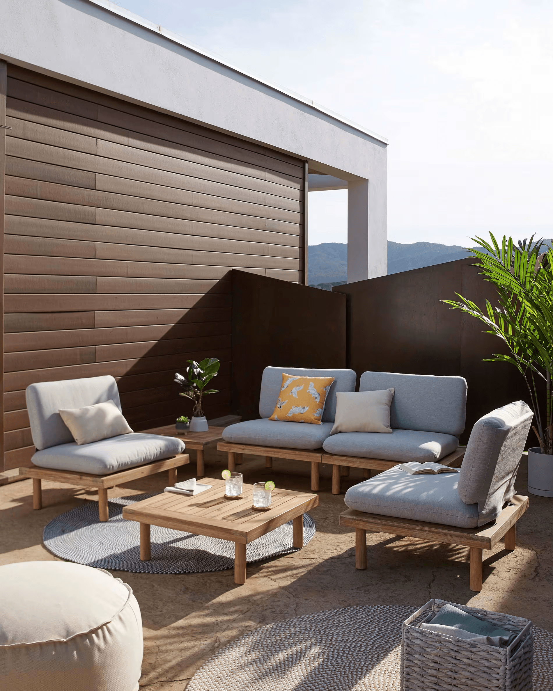 Zestaw mebli ogrodowych 4-osobowy VIRDIS szary La Forma Eye on Design