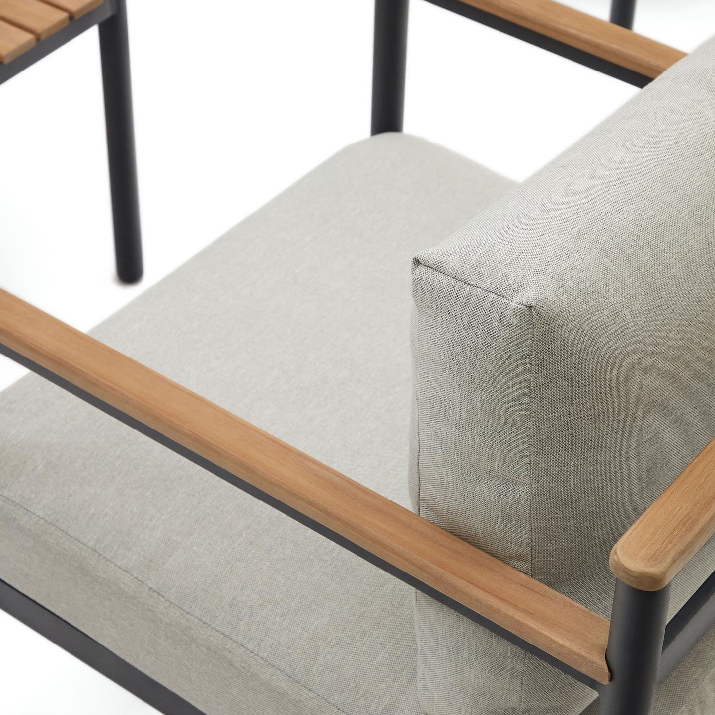 Zestaw mebli ogrodowych AIGUAFREDA szary La Forma Eye on Design