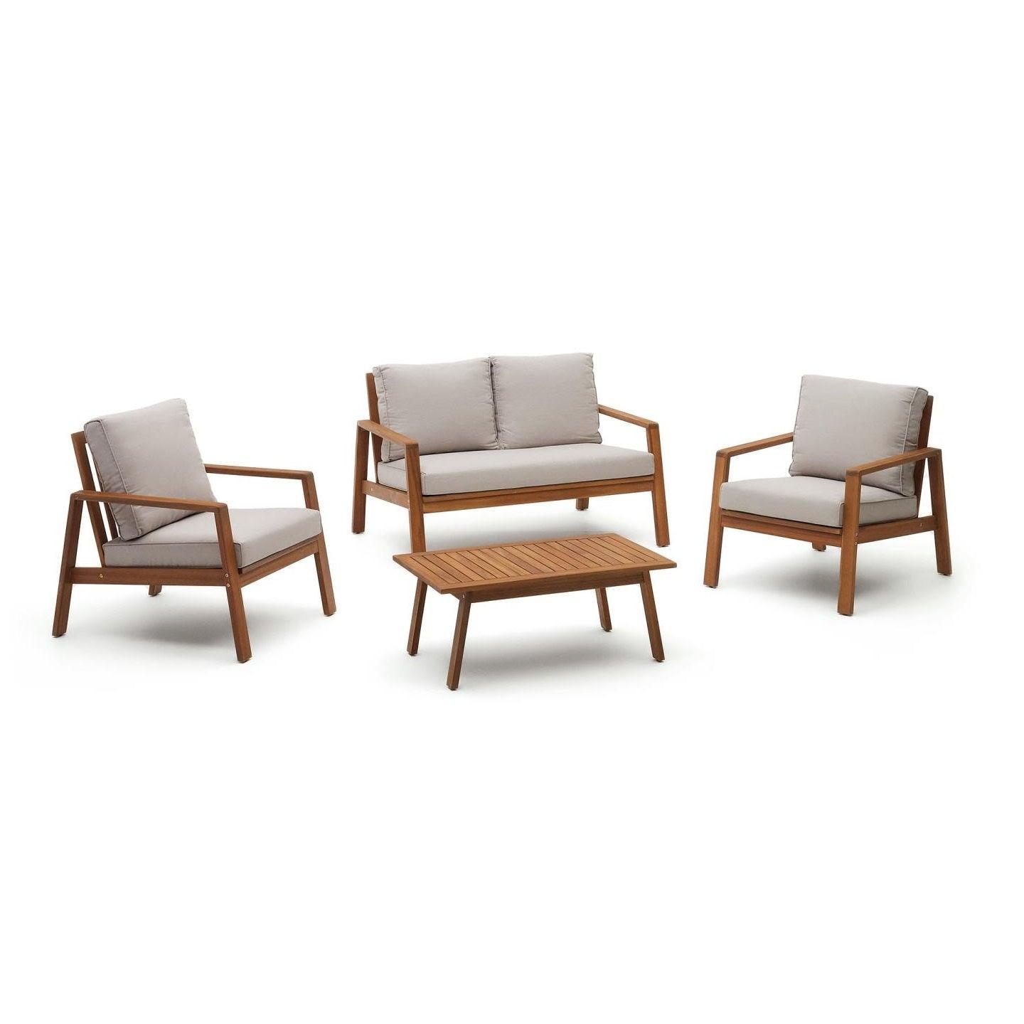 Zestaw mebli ogrodowych FRARES lite drewno akacjowe La Forma Eye on Design