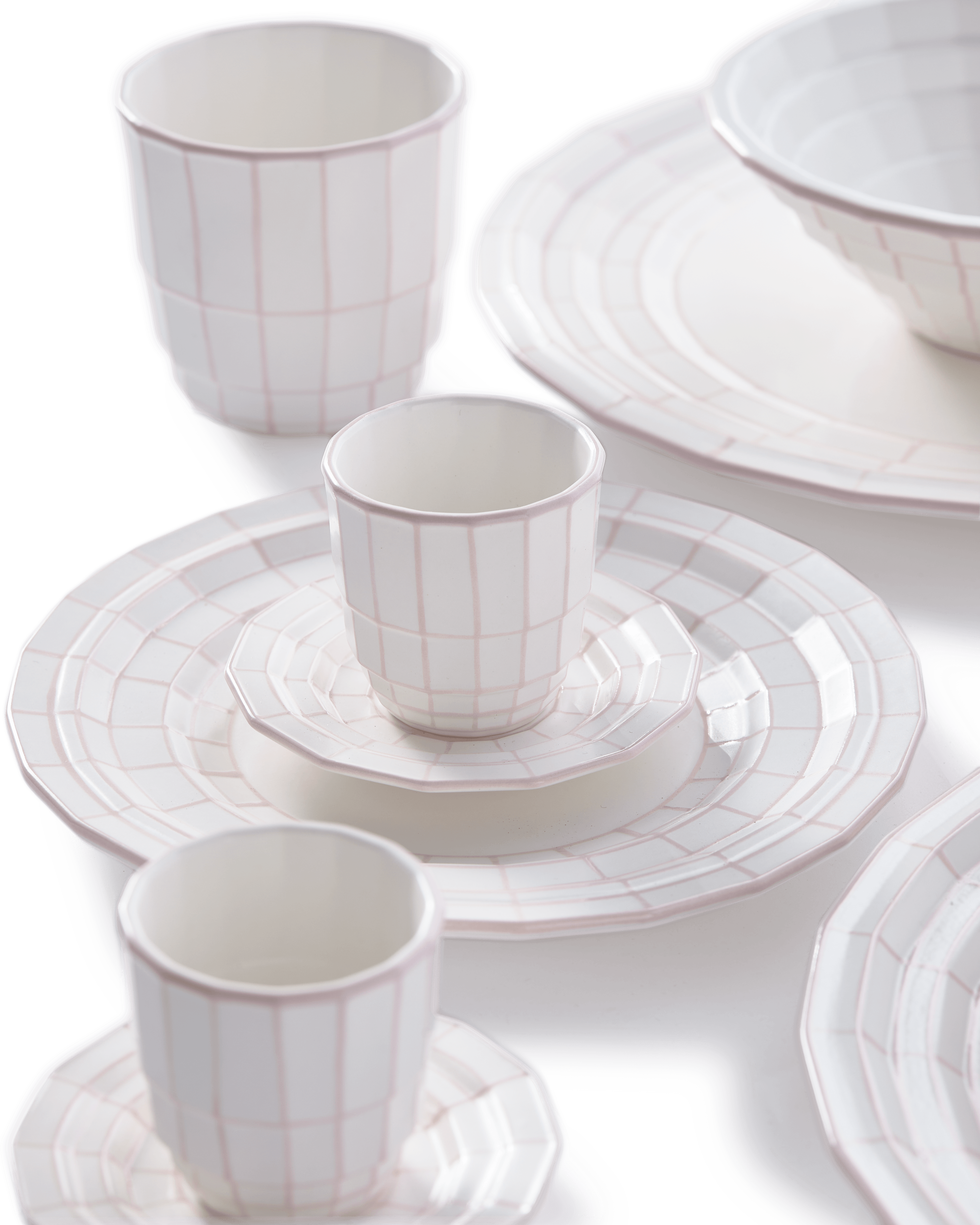 Zestaw misek DIGI jasnoróżowy Pols Potten Eye on Design