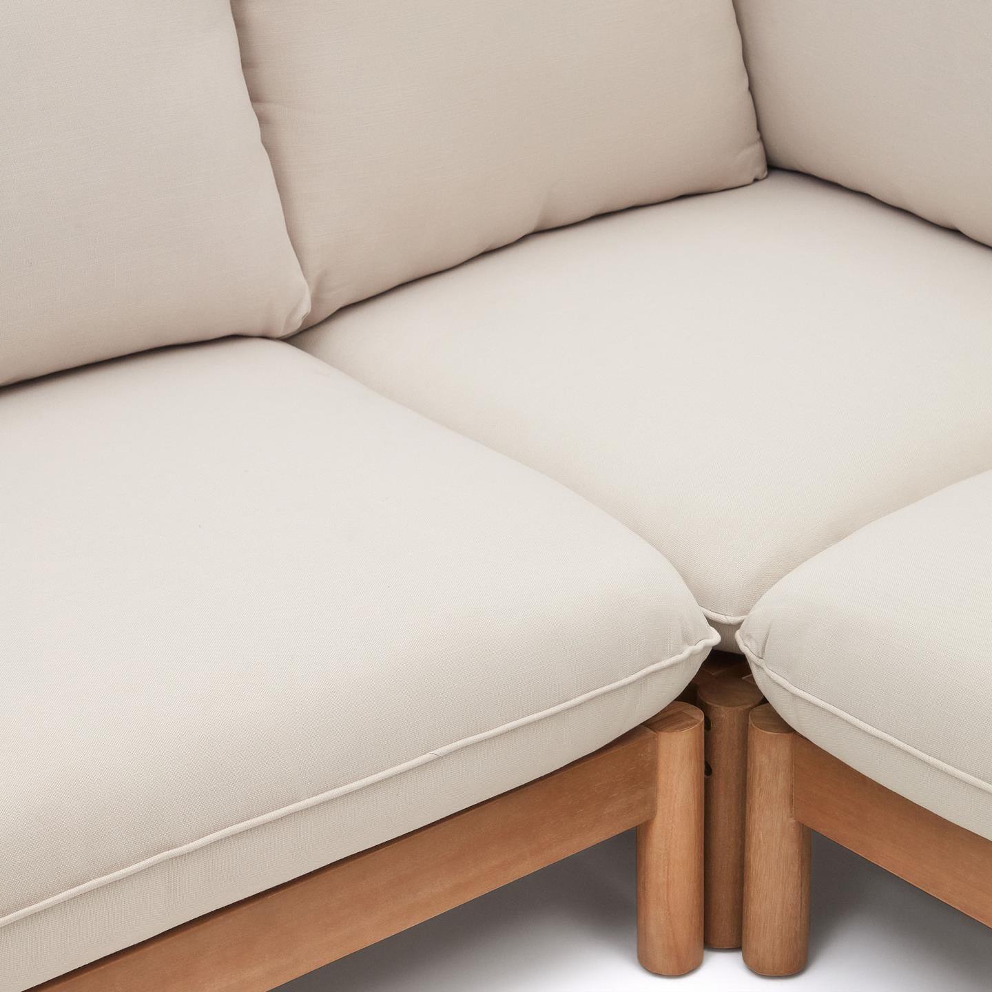 Zestaw ogrodowy z narożnikiem SACOVA lite drewno eukaliptusowe La Forma Eye on Design