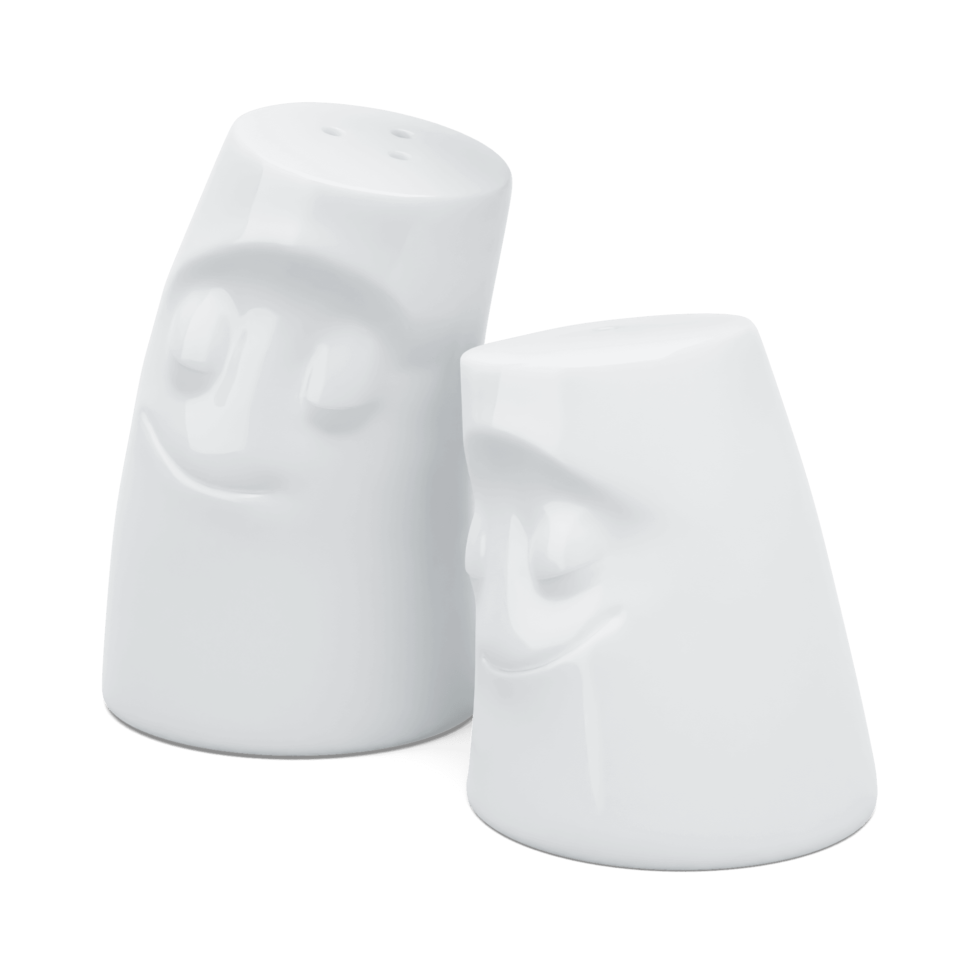 Zestaw solniczka i pieprzniczka CUDDLY & COZY biały 58products Eye on Design