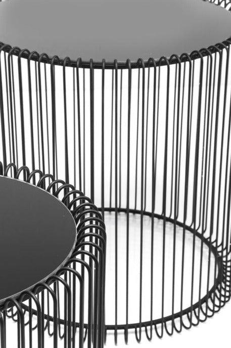 Zestaw stolików bocznych SHINE czarny Kare Design Eye on Design