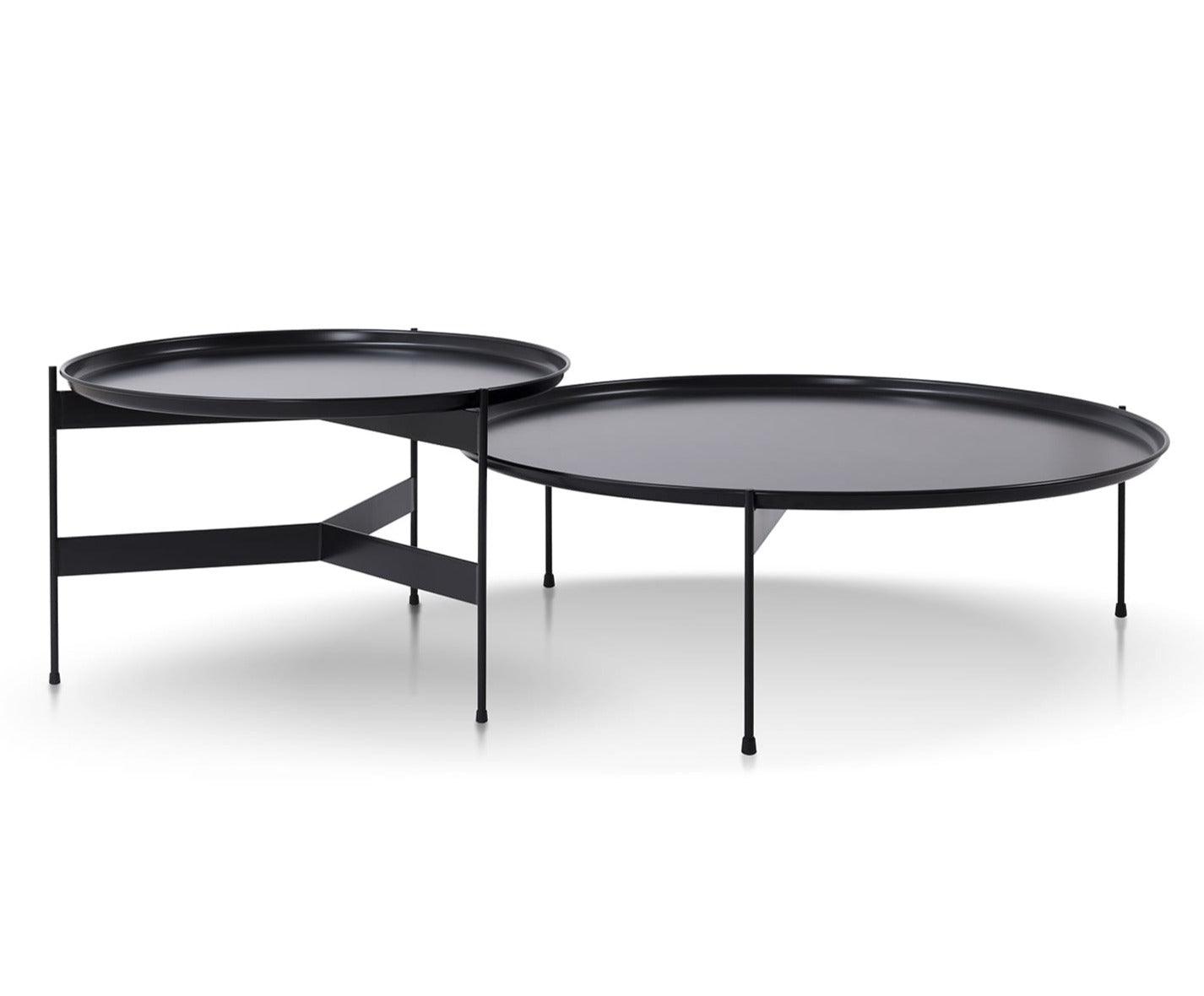 Zestaw stolików FERRO czarny Nobonobo Eye on Design