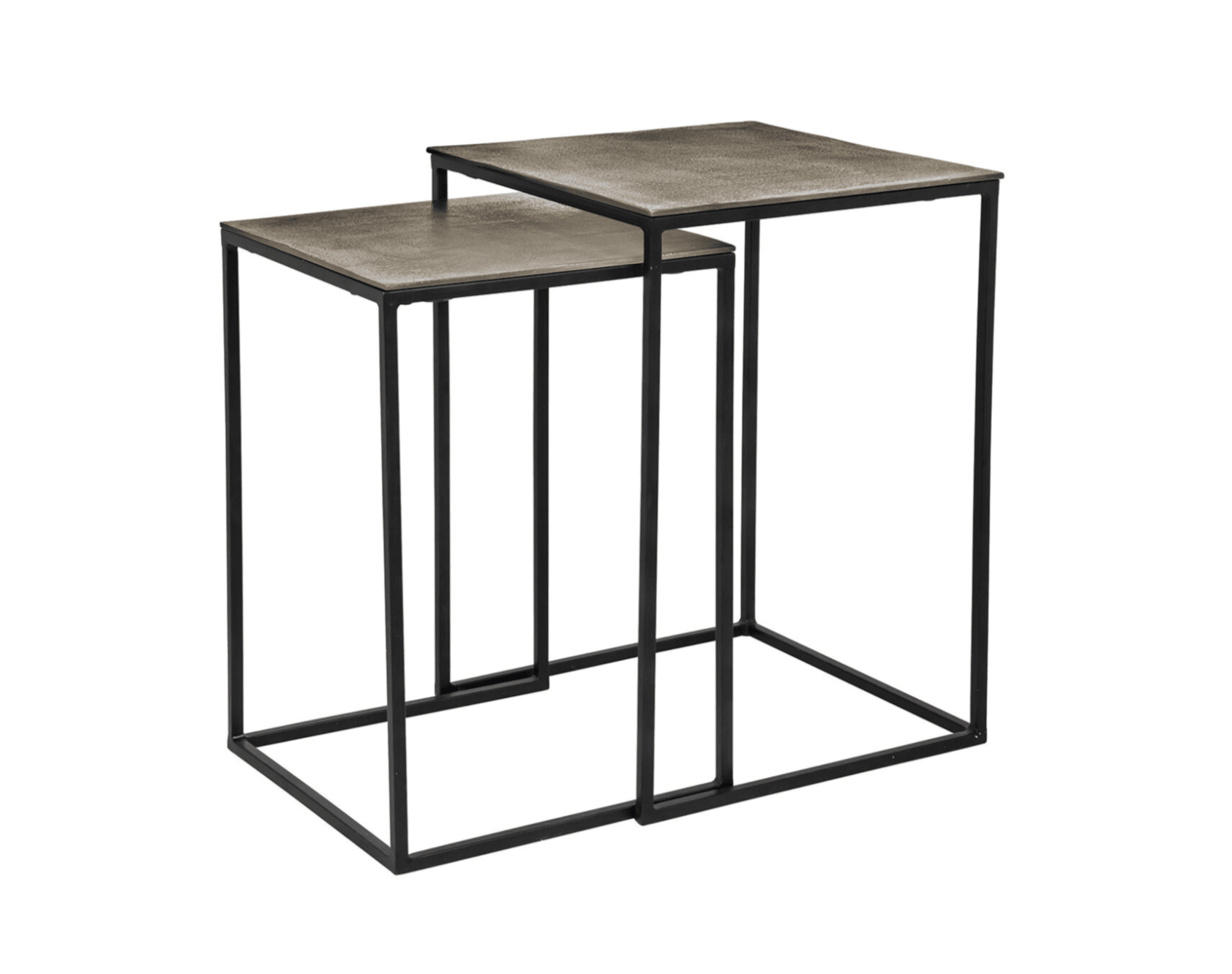 Zestaw stolików FINN szampański złoty Richmond Interiors Eye on Design