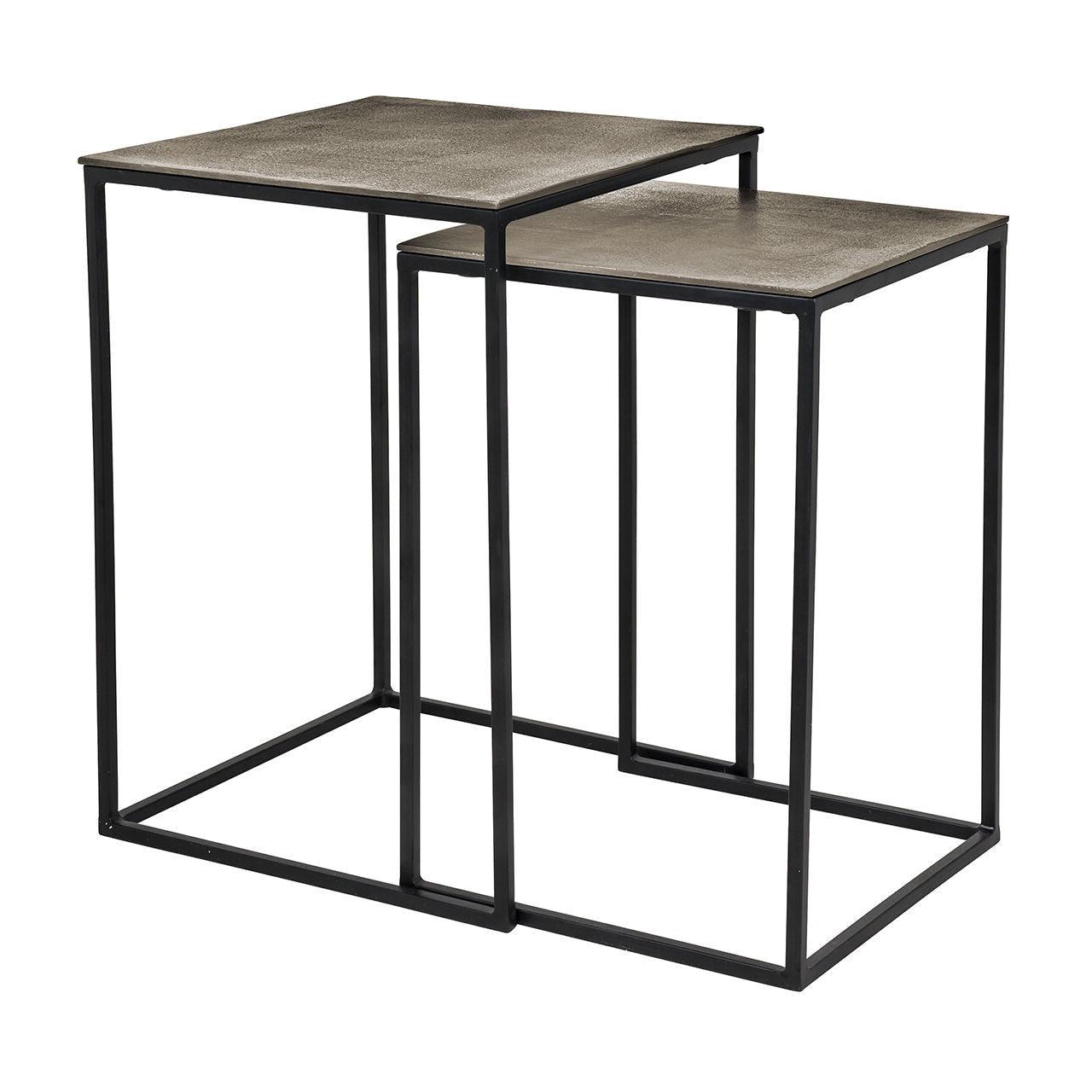 Zestaw stolików FINN szampański złoty Richmond Interiors Eye on Design