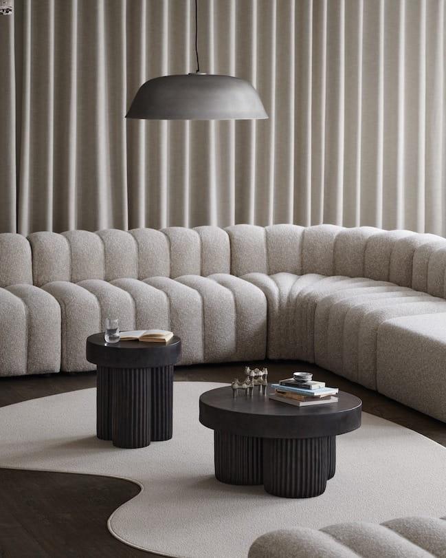 Zestaw stolików GEAR czarny beton NORR11 Eye on Design