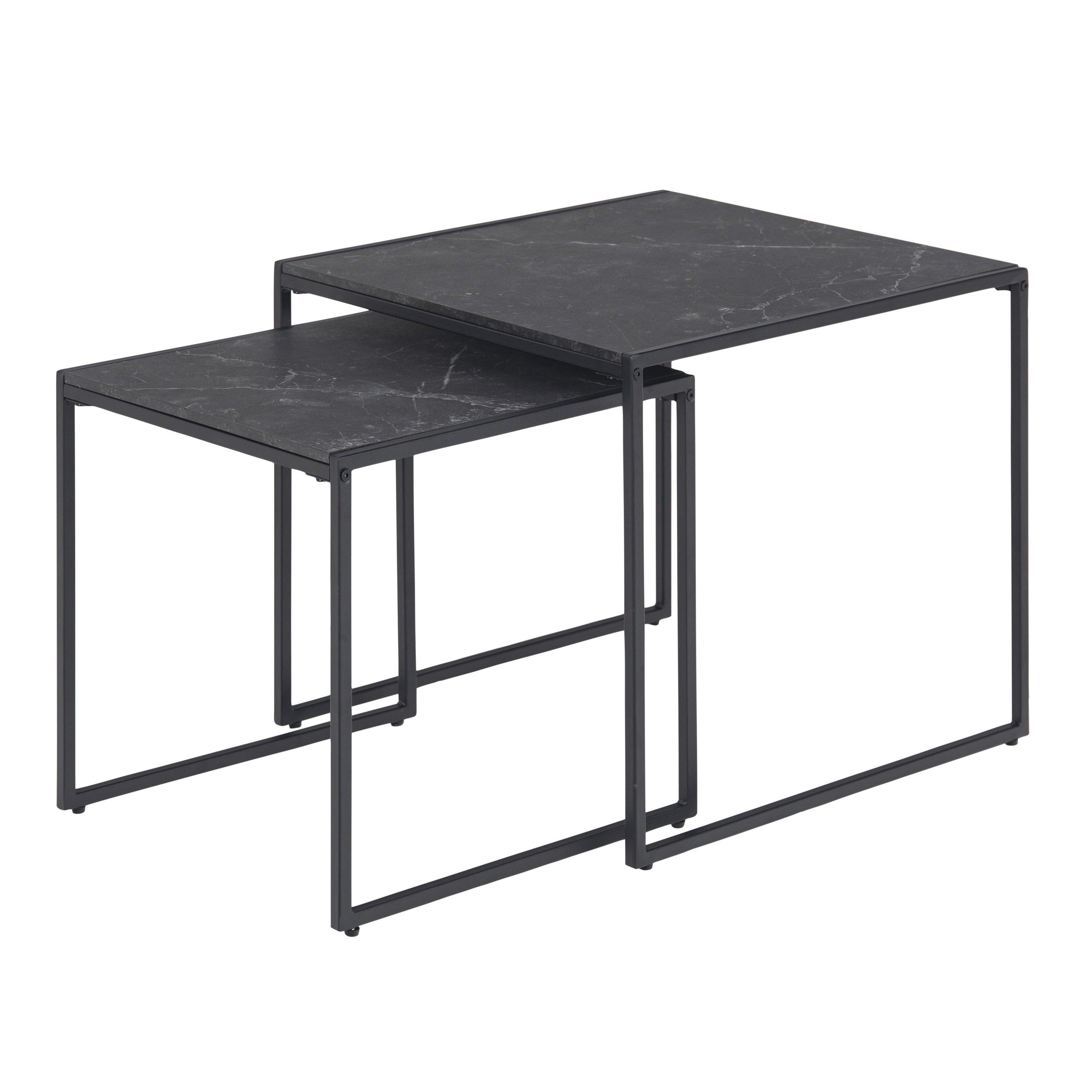Zestaw stolików INFINITY czarny marmur Home Essentials Eye on Design
