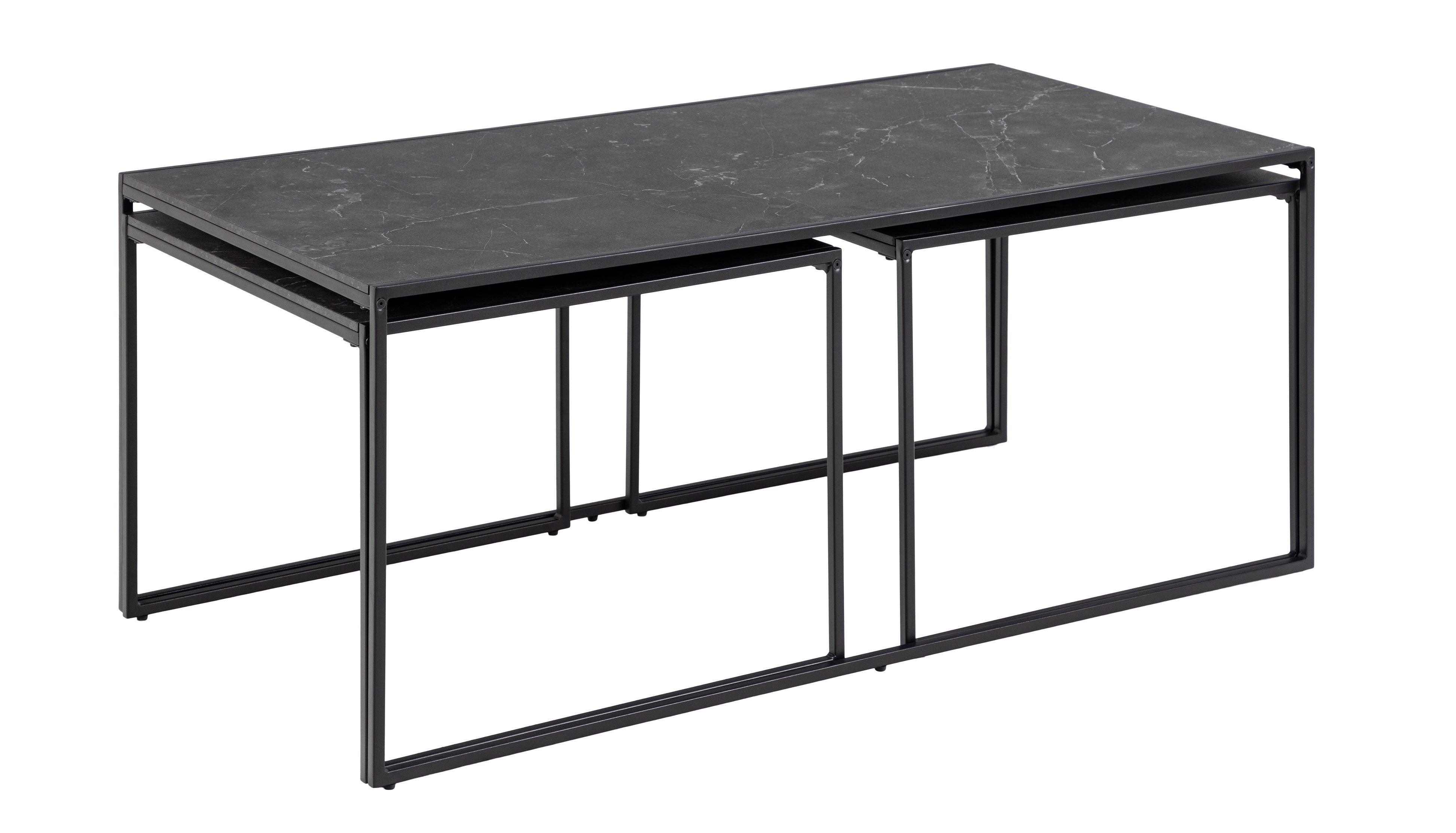 Zestaw stolików kawowych INFINITY czarny Home Essentials Eye on Design