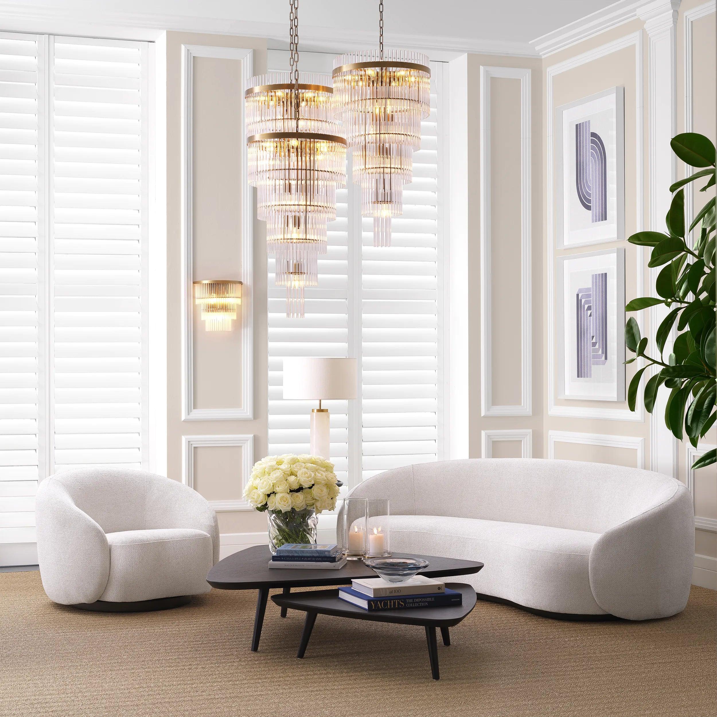 Zestaw stolików kawowych LAUREN czarny dąb mokka Eichholtz Eye on Design