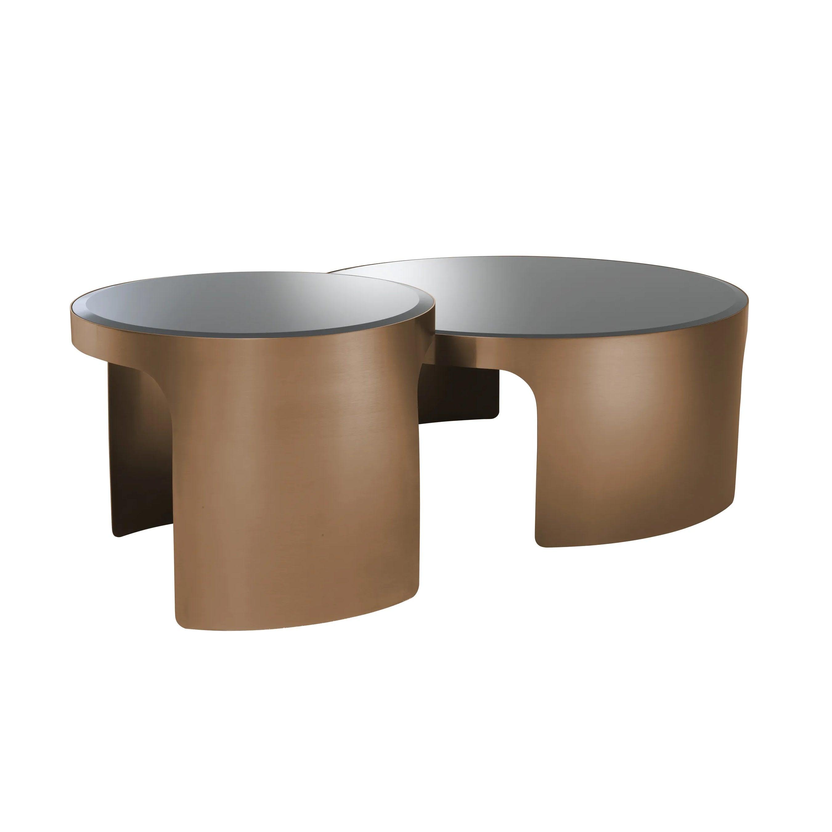 Zestaw stolików kawowych PIEMONTE miedziany Eichholtz Eye on Design