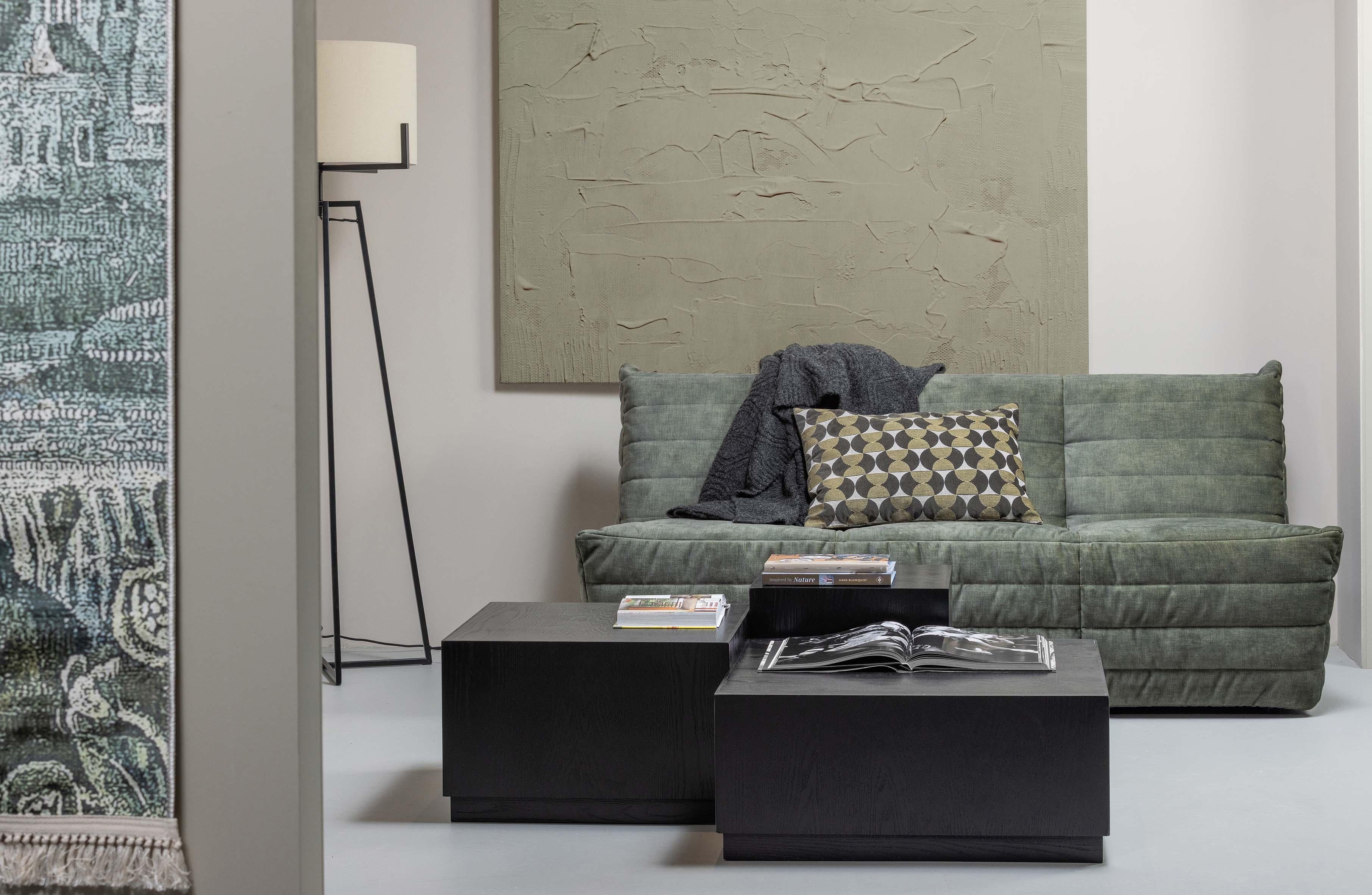 Zestaw stolików kawowych PIM czarne drewno Woood Exclusive Eye on Design