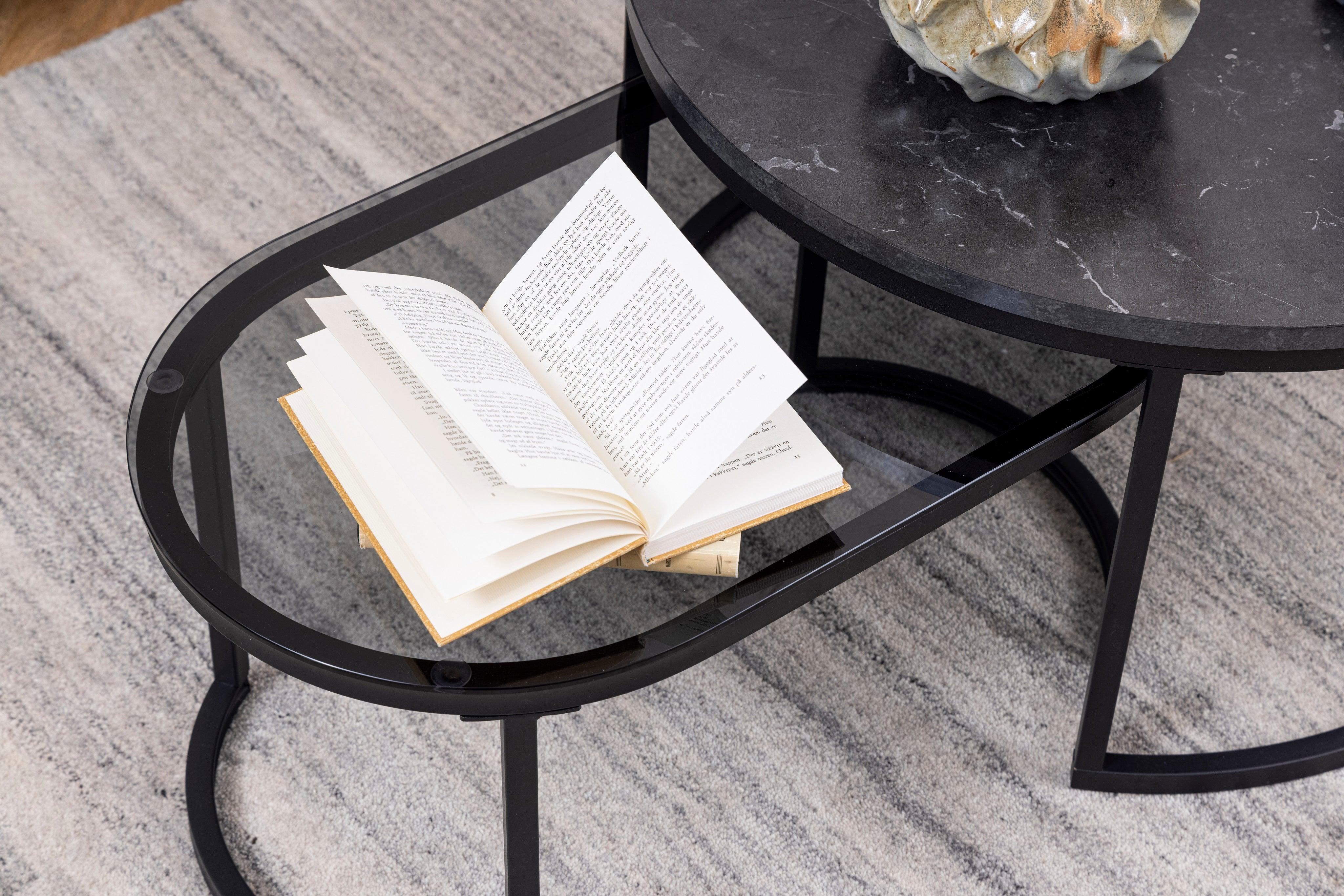 Zestaw stolików kawowych SPIRO szklany Home Essentials Eye on Design