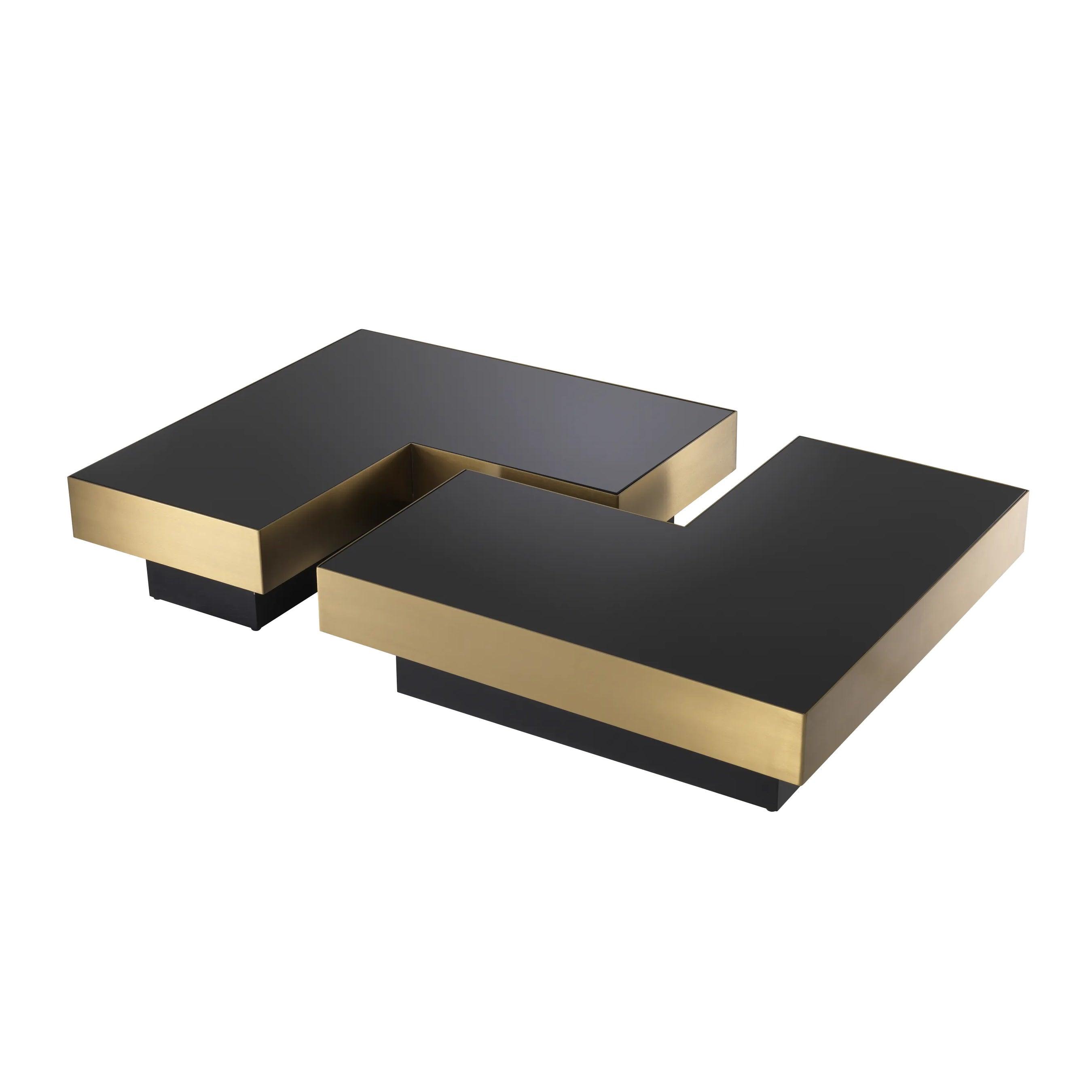 Zestaw stolików NIO mosiężny Eichholtz Eye on Design