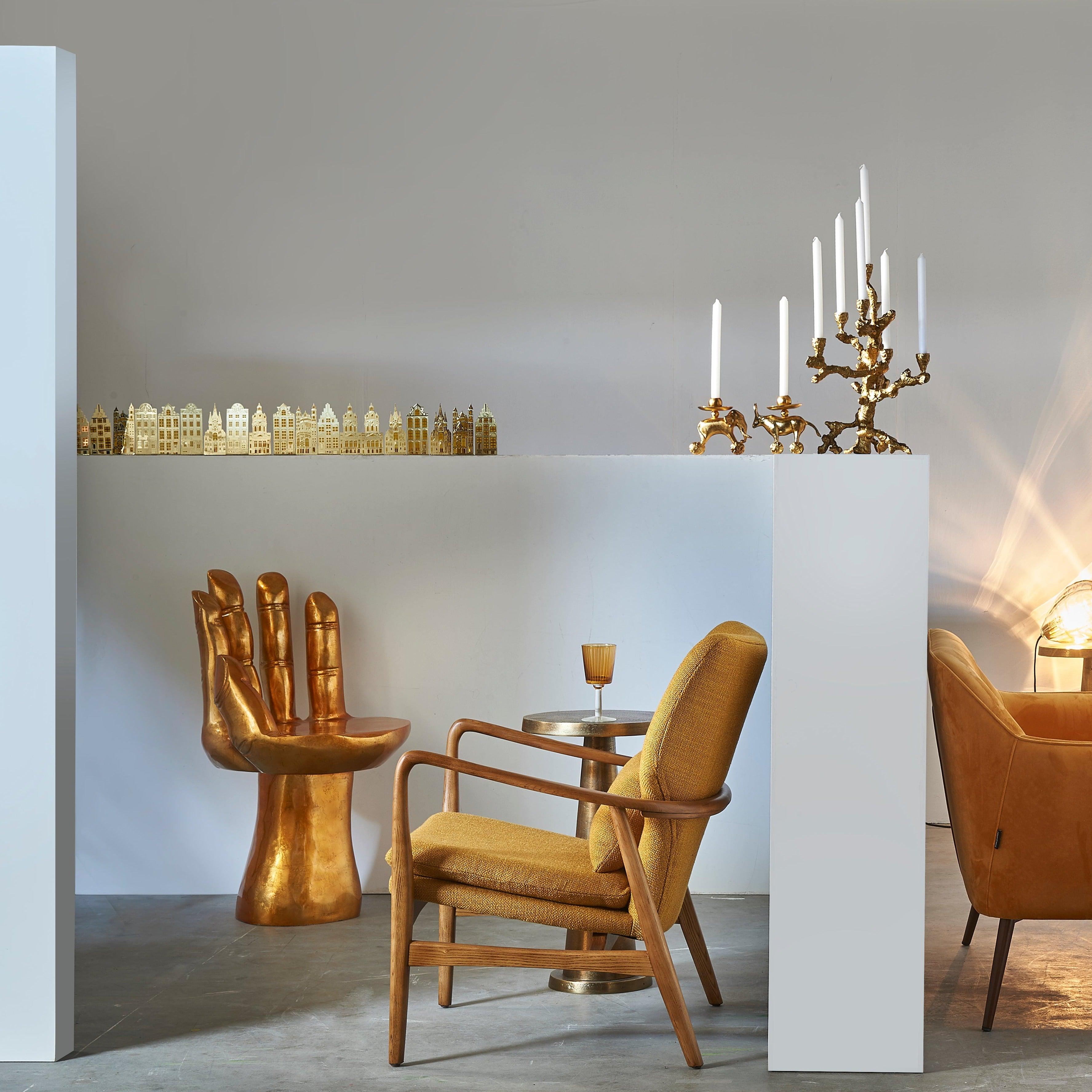 Zestaw świeczników WAXINELIGHT CANALHOUSES koralowy Pols Potten Eye on Design