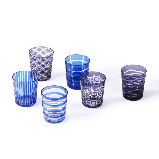 Zestaw szklanek COBALT MIX niebieski Pols Potten Eye on Design