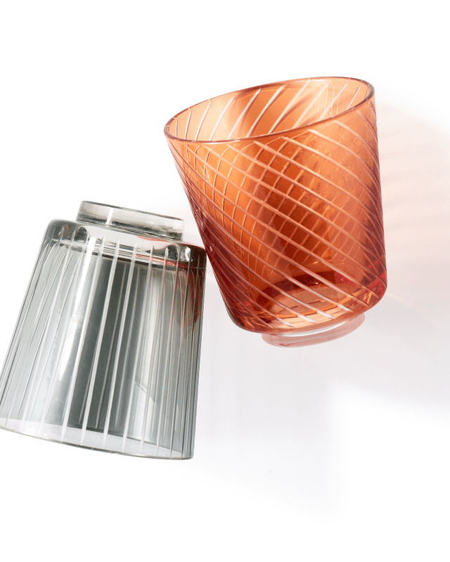 Zestaw szklanek LIBRARY TUMBLERY brązowy Pols Potten Eye on Design