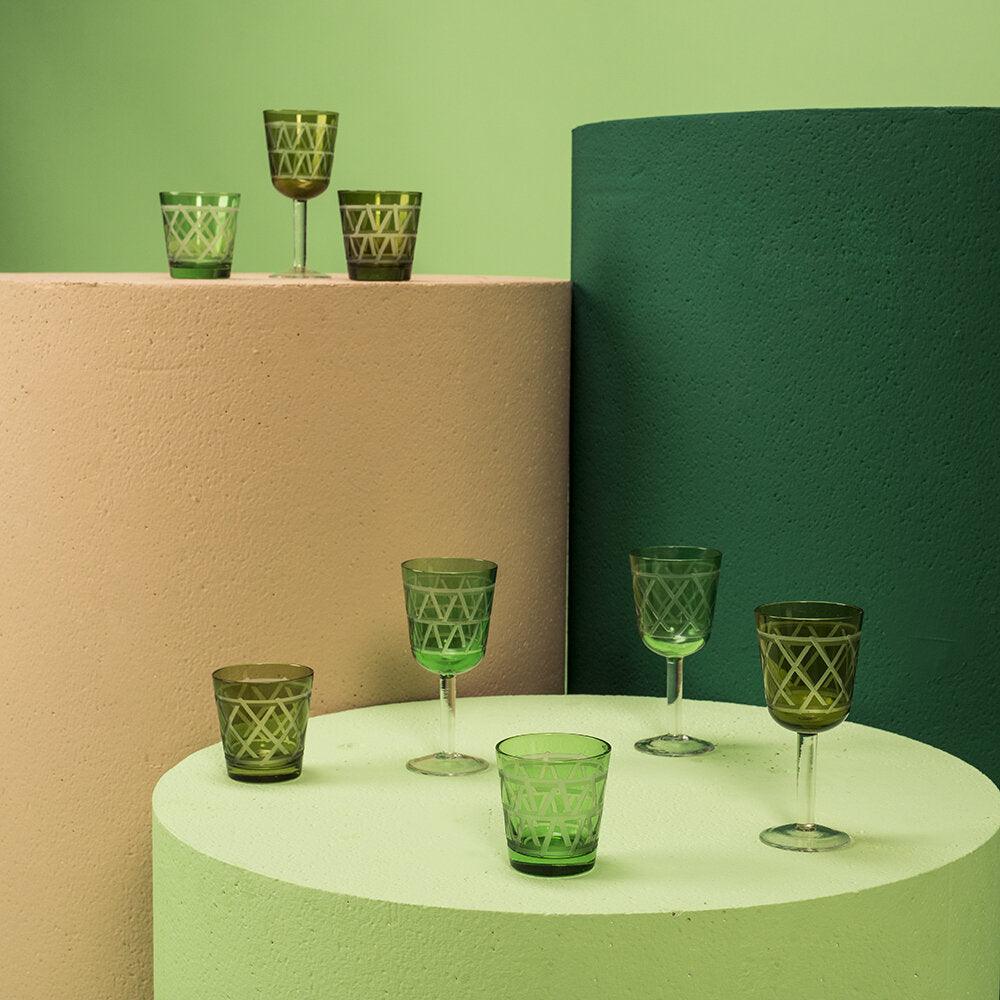 Zestaw szklanek TIE UP zielony Pols Potten Eye on Design