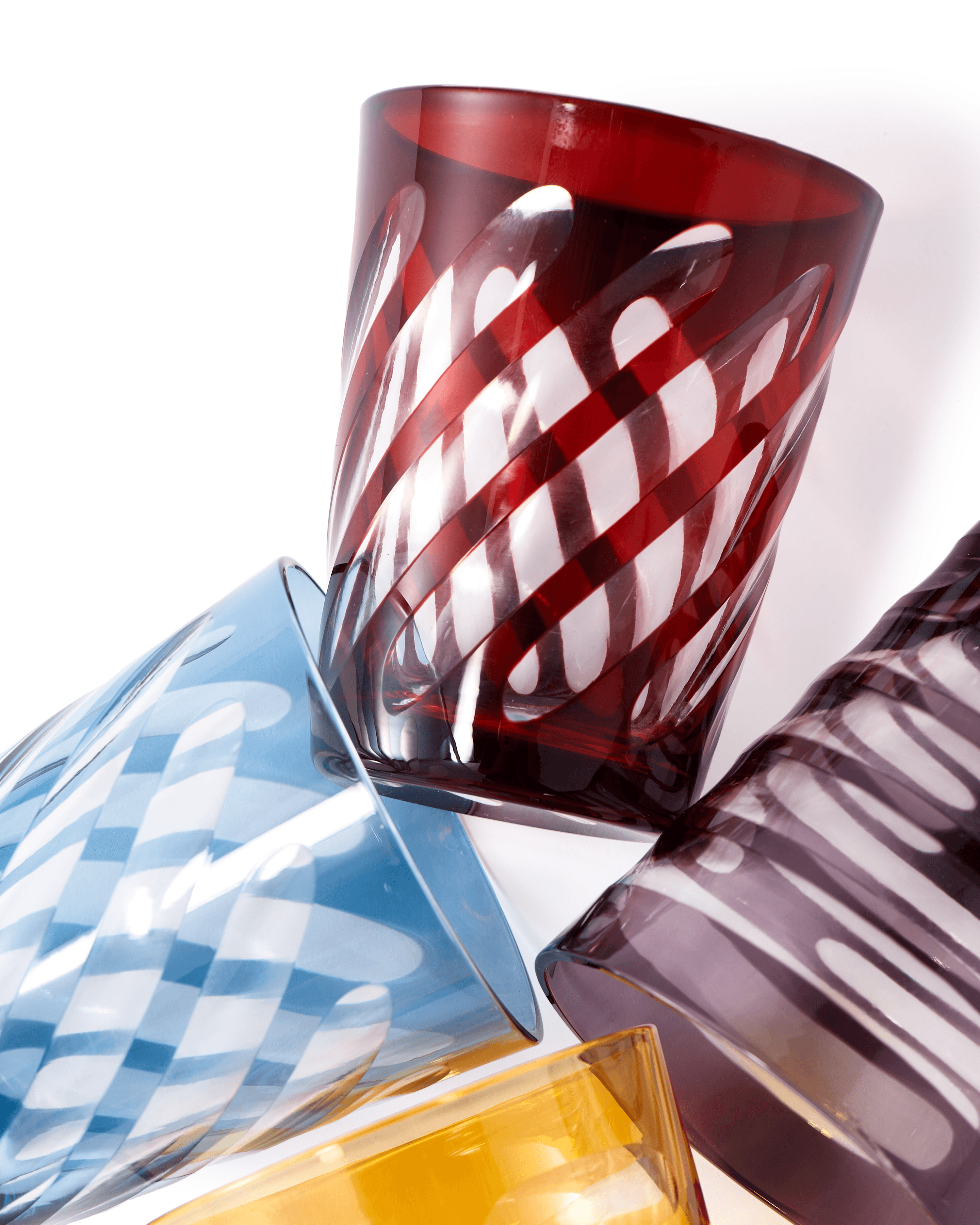 Zestaw szklanek TUBULAR kolorowy Pols Potten Eye on Design