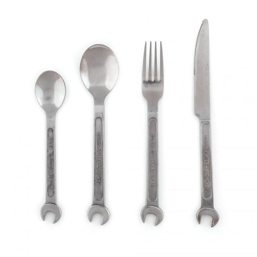 Zestaw sztućców MACHINE COLLECTION stalowy Seletti Eye on Design