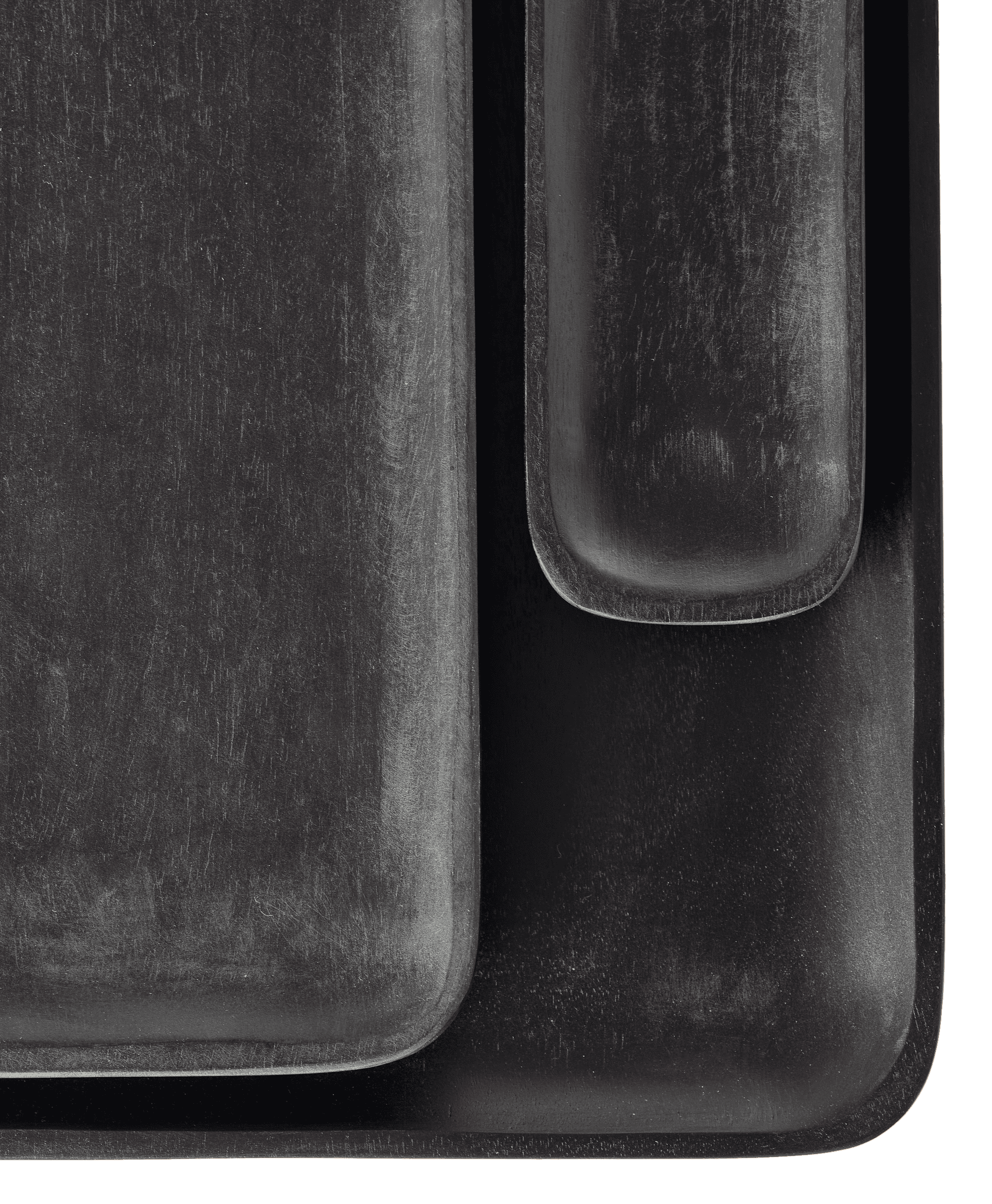 Zestaw tac PLANKI czarny Pols Potten Eye on Design