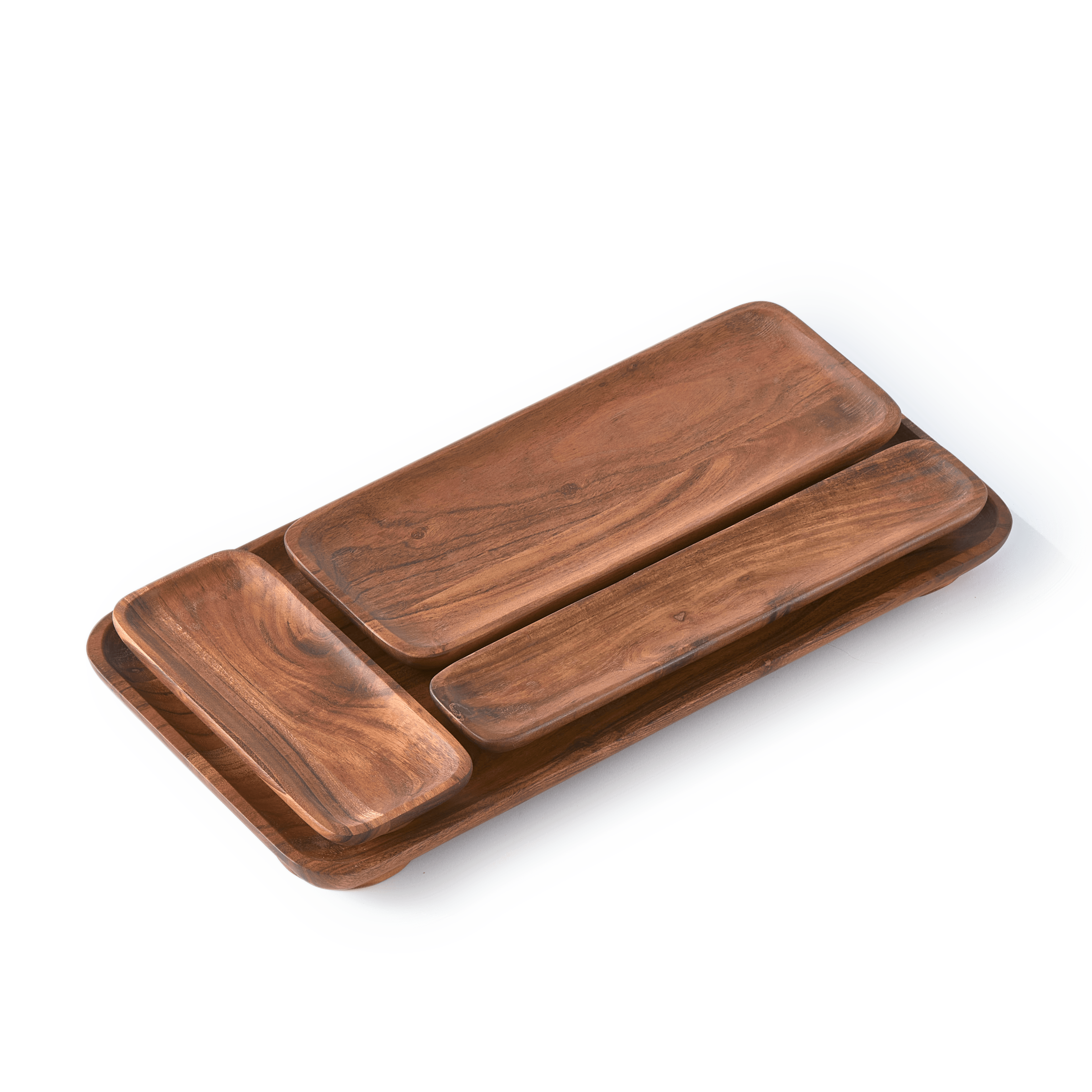 Zestaw tac PLANKI drewniany Pols Potten Eye on Design