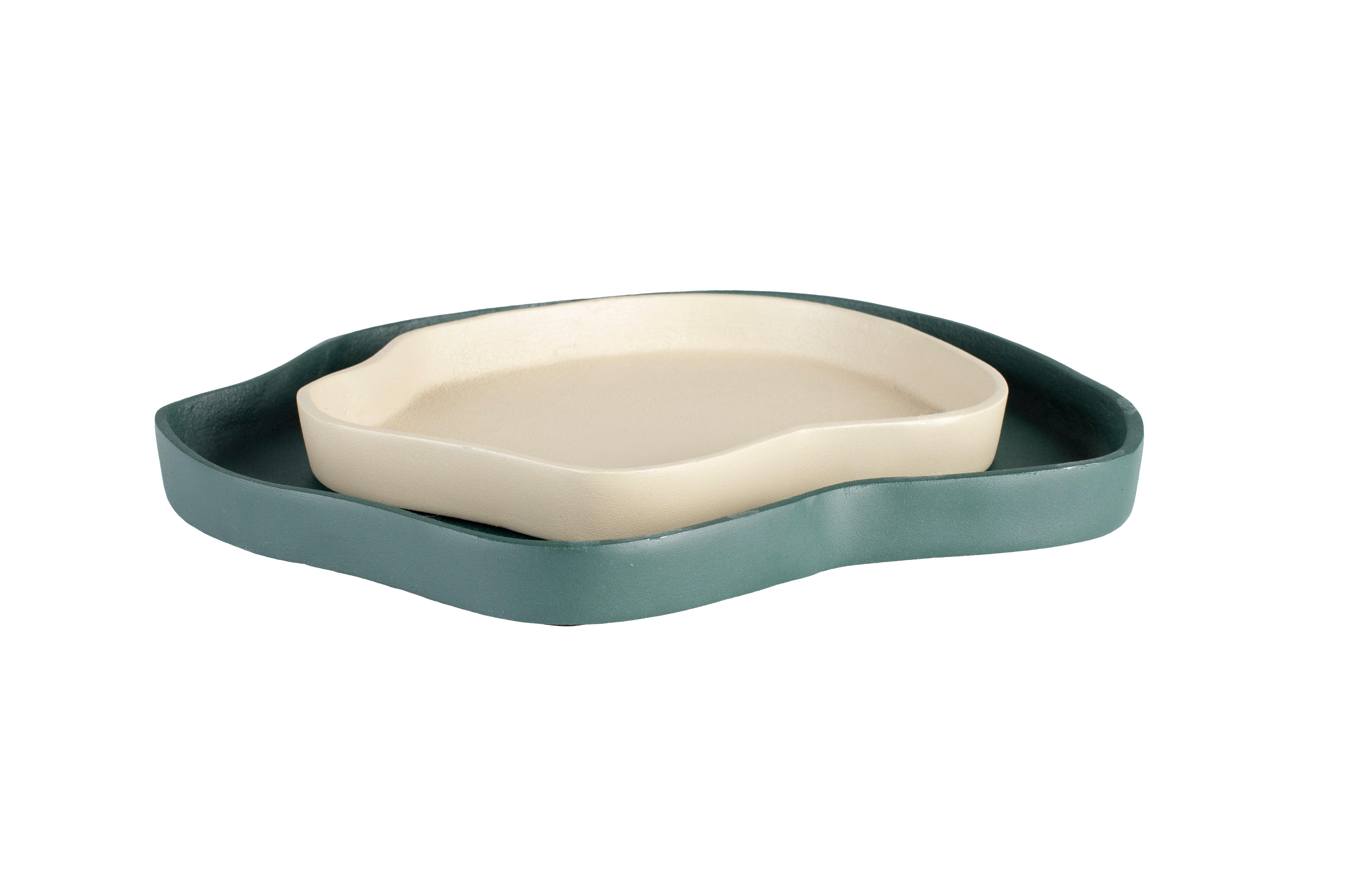 Zestaw tac REVOLT zielono-beżowy Zuiver Eye on Design