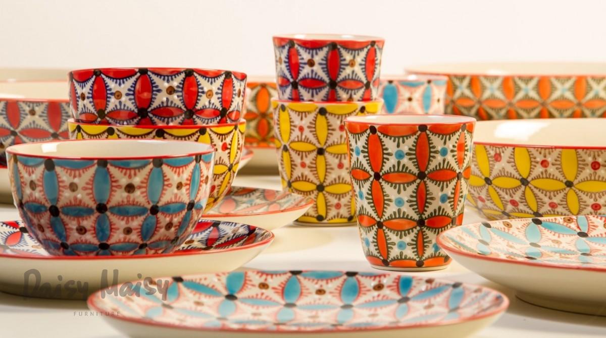 Zestaw talerzy HIPPY ceramiczny Pols Potten Eye on Design