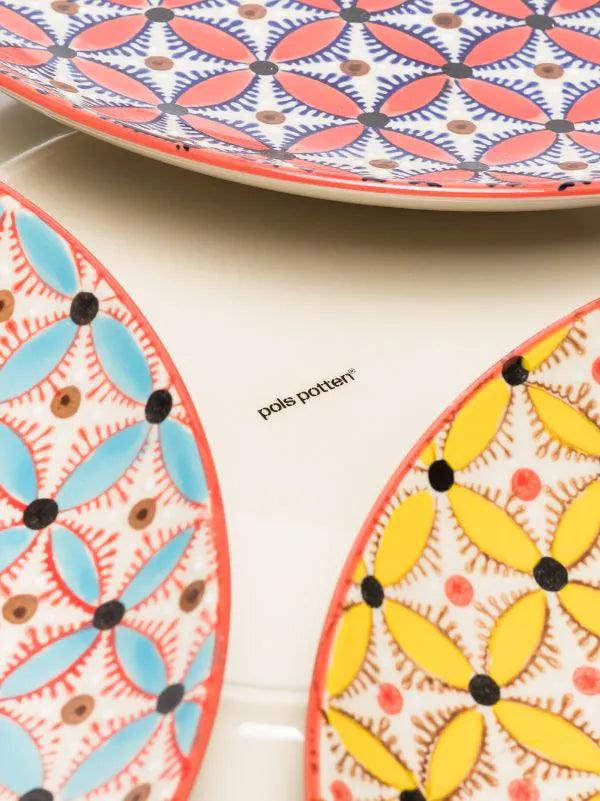Zestaw talerzy obiadowych HIPPY ceramiczny Pols Potten Eye on Design