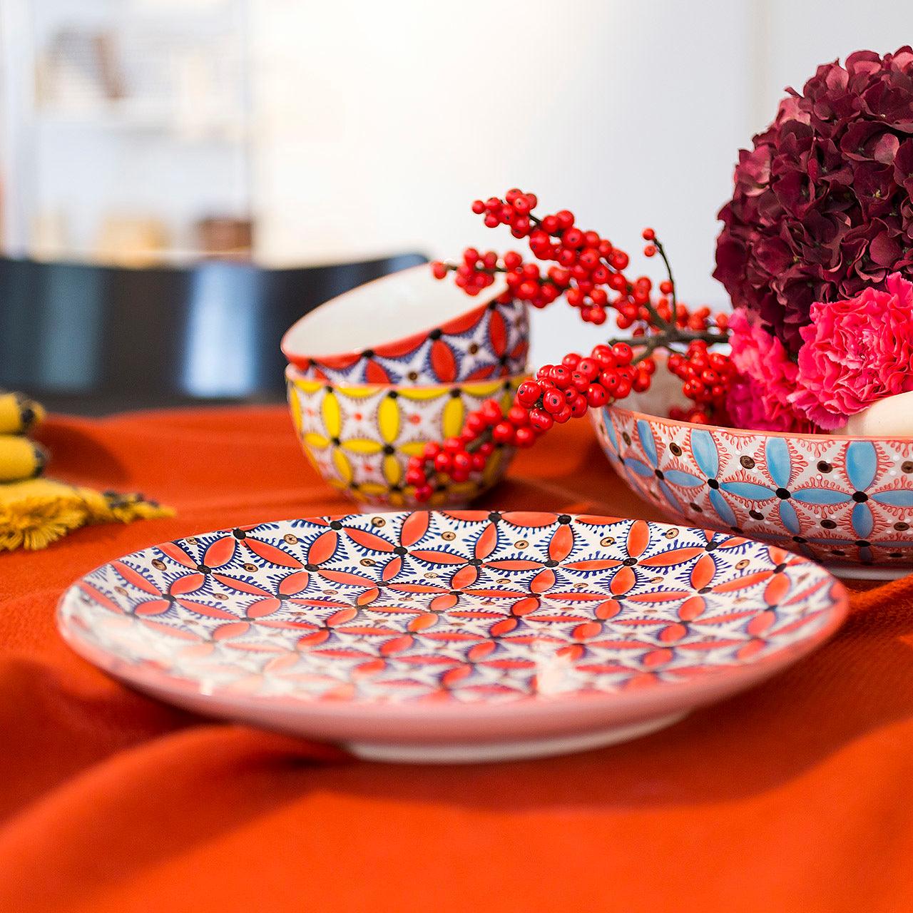 Zestaw talerzy obiadowych HIPPY ceramiczny Pols Potten Eye on Design