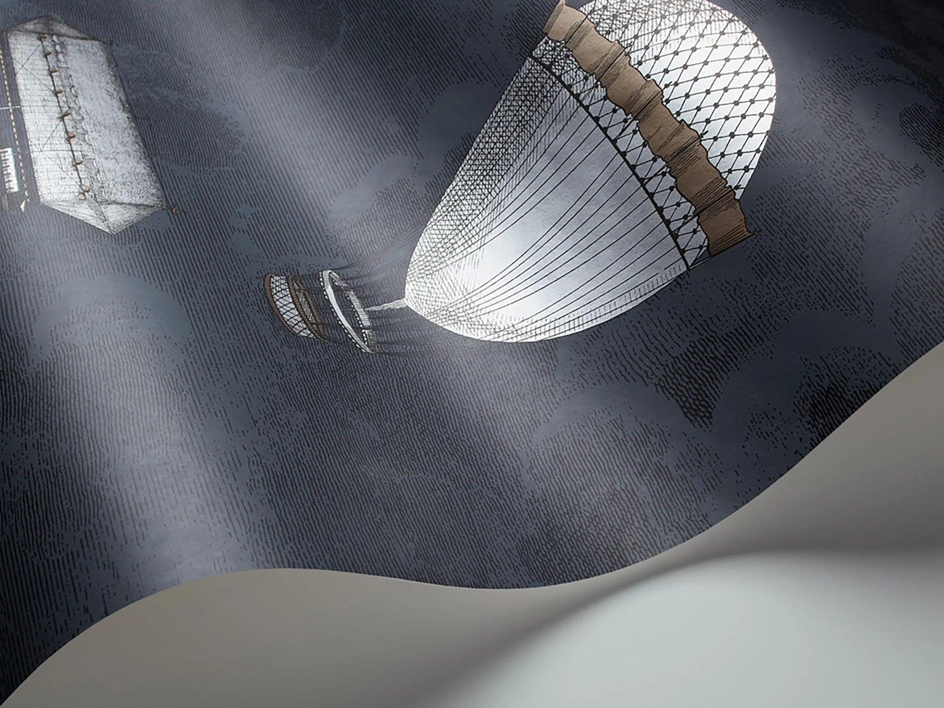 Zestaw tapet FORNASETTI - Macchine Volanti granatowy Cole & Son Eye on Design