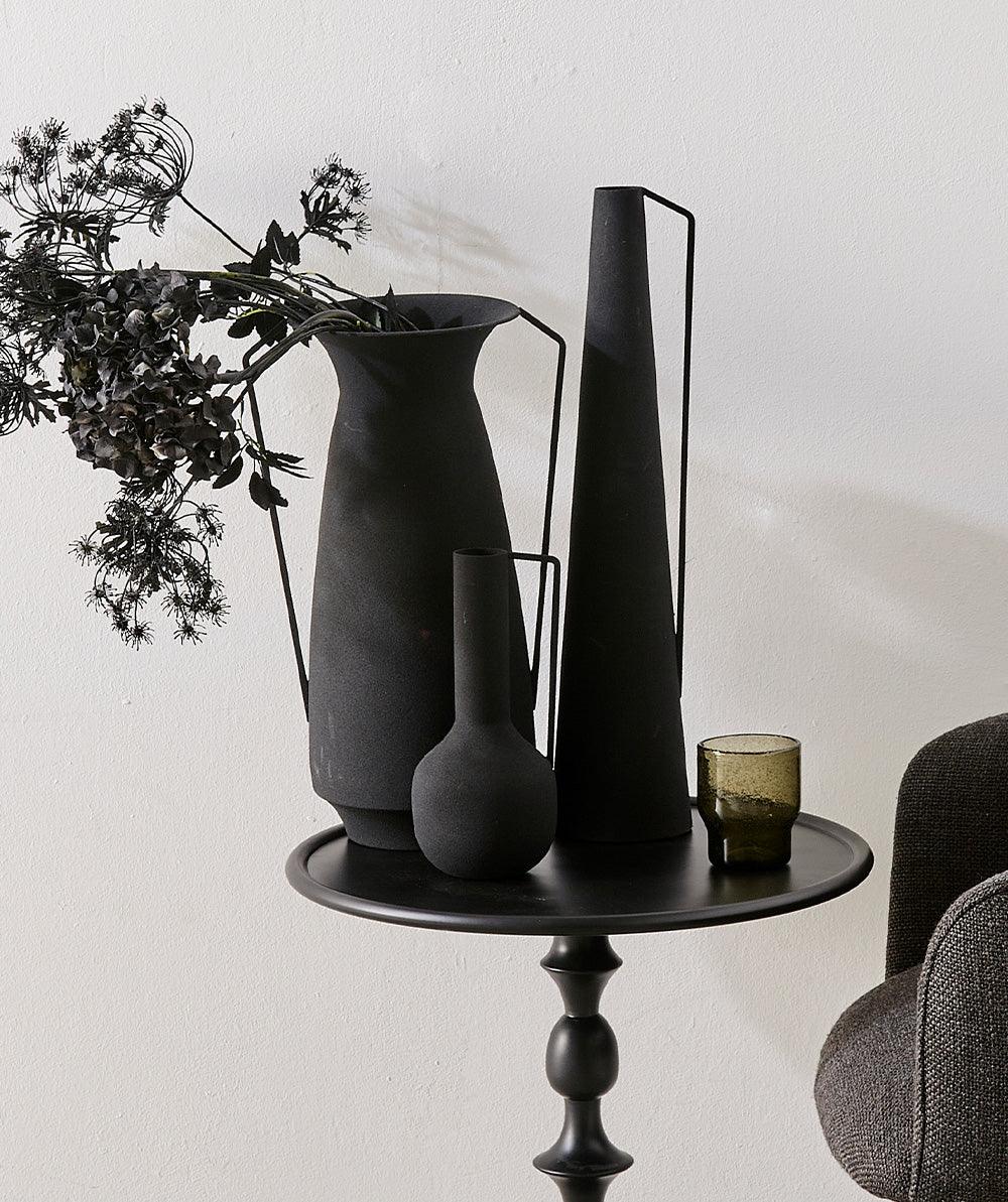 Zestaw wazonów ROMAN czarny Pols Potten Eye on Design