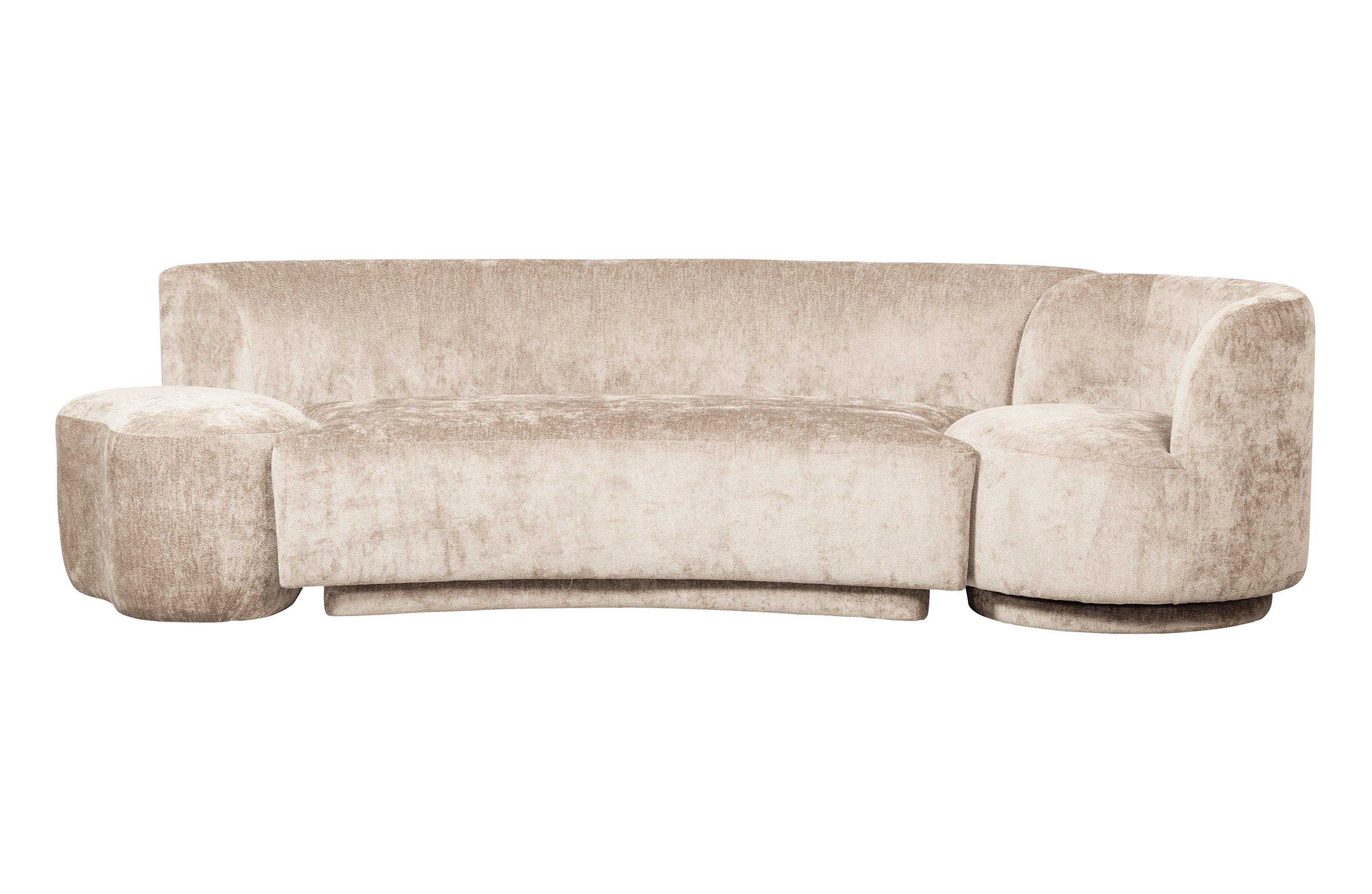 Zestaw wypoczynkowy z fotelem i pufą POPULAR beżowy Be Pure Eye on Design