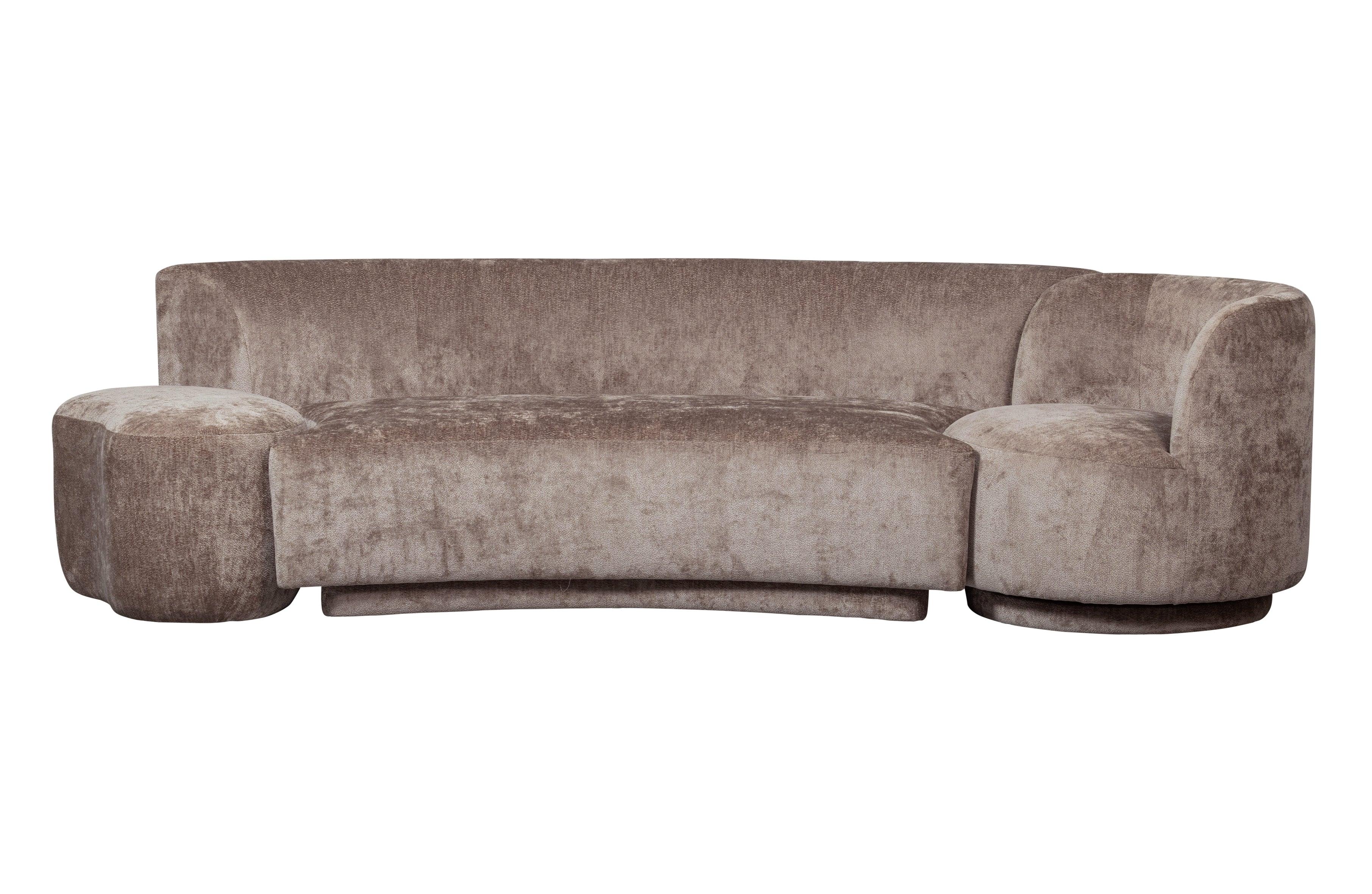 Zestaw wypoczynkowy z fotelem i pufą POPULAR brązowy Be Pure Eye on Design