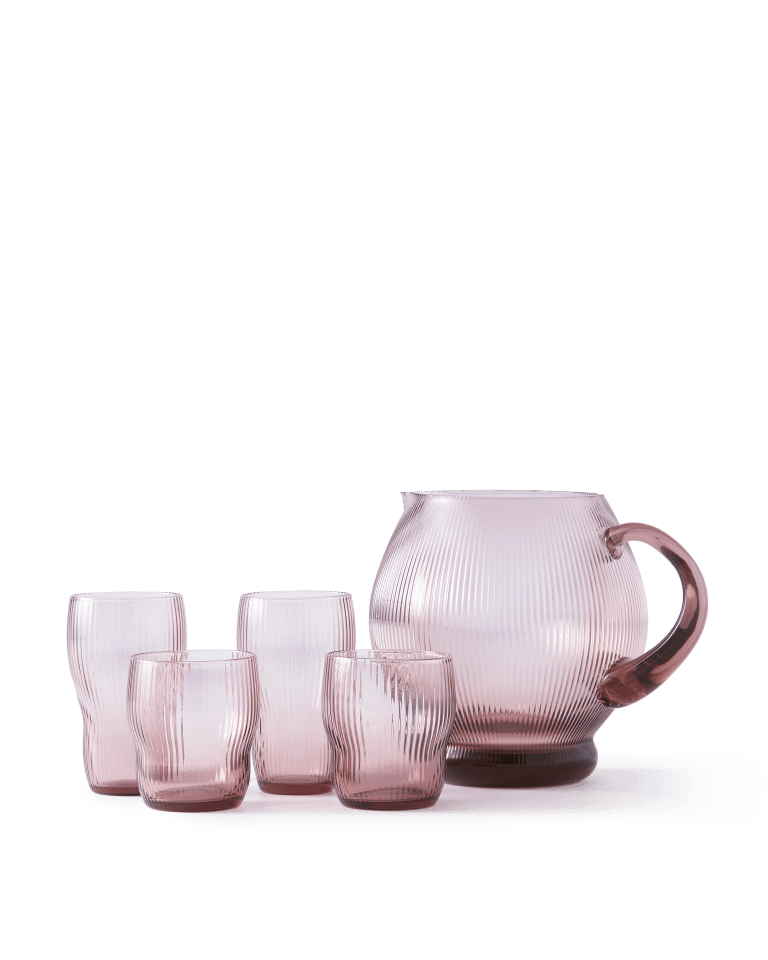Zestaw wysokich szklanek PUM śliwkowy Pols Potten Eye on Design