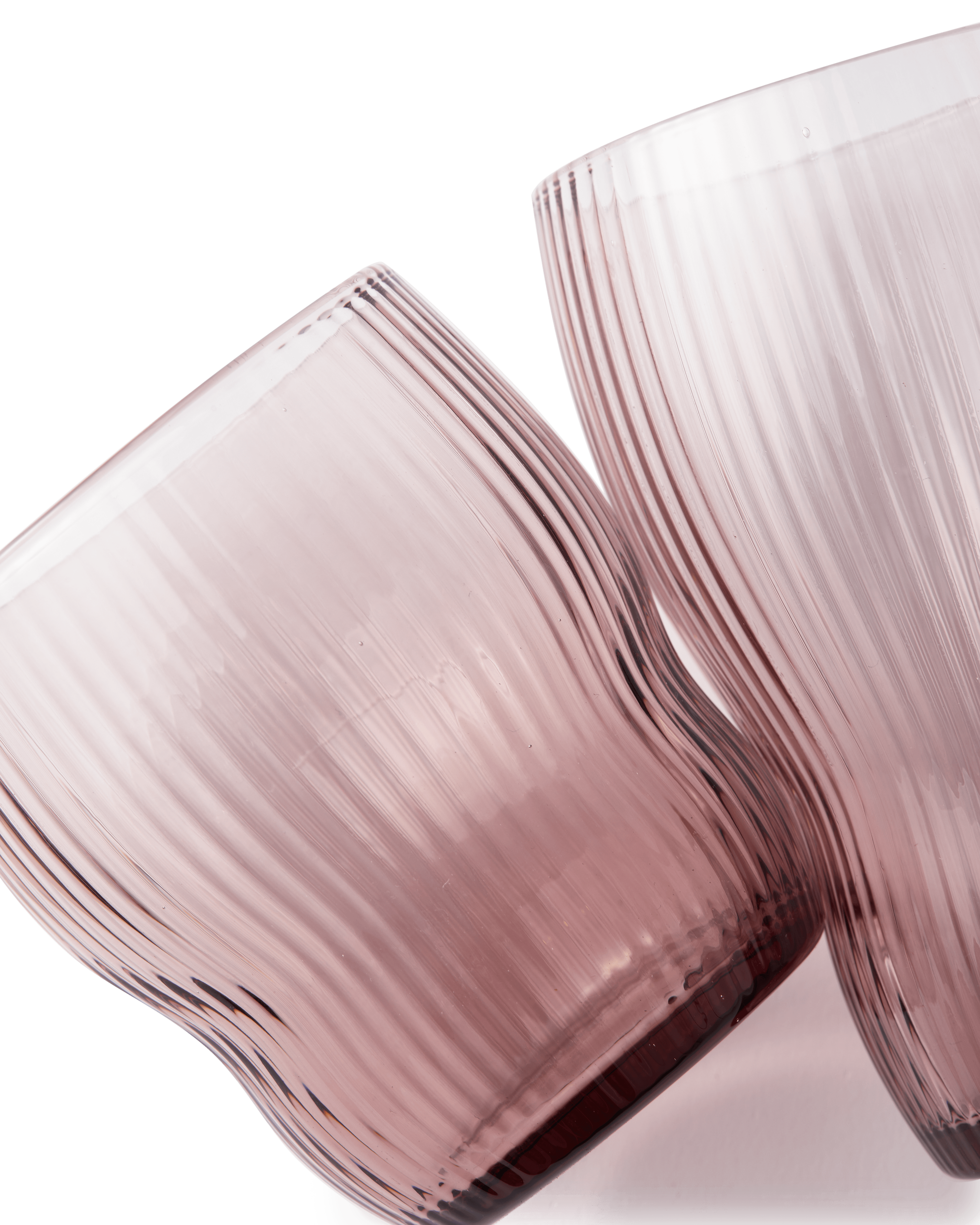 Zestaw wysokich szklanek PUM śliwkowy Pols Potten Eye on Design