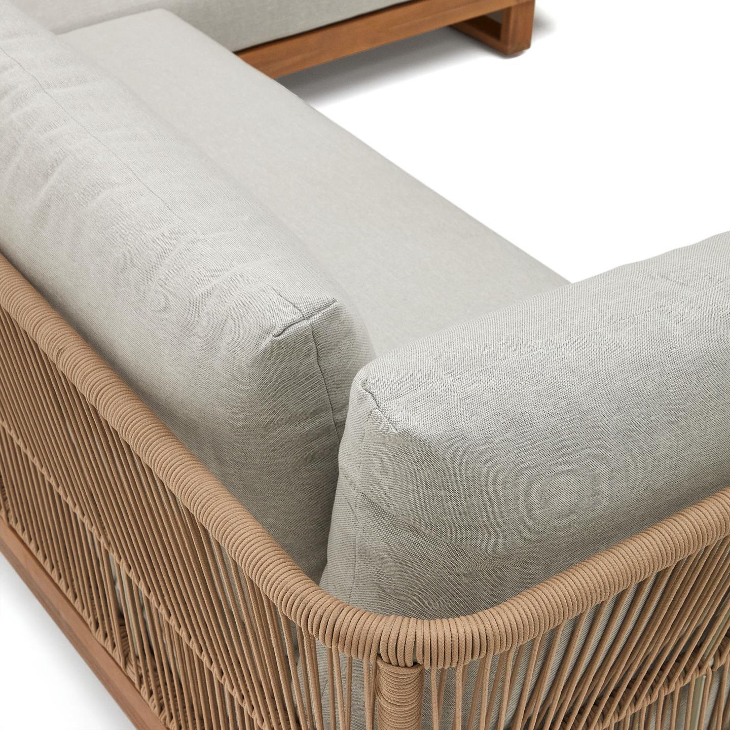 Zestaw zewnętrzny sofa i stolik kawowy RACO lite drewno akacjowe La Forma Eye on Design